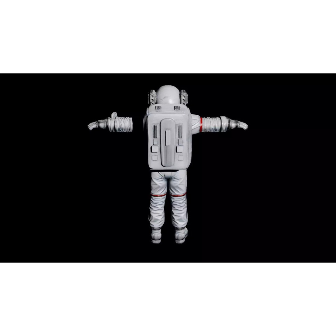 Astronaut 3D Model – High Quality T-Pose Character for Animation - View 5