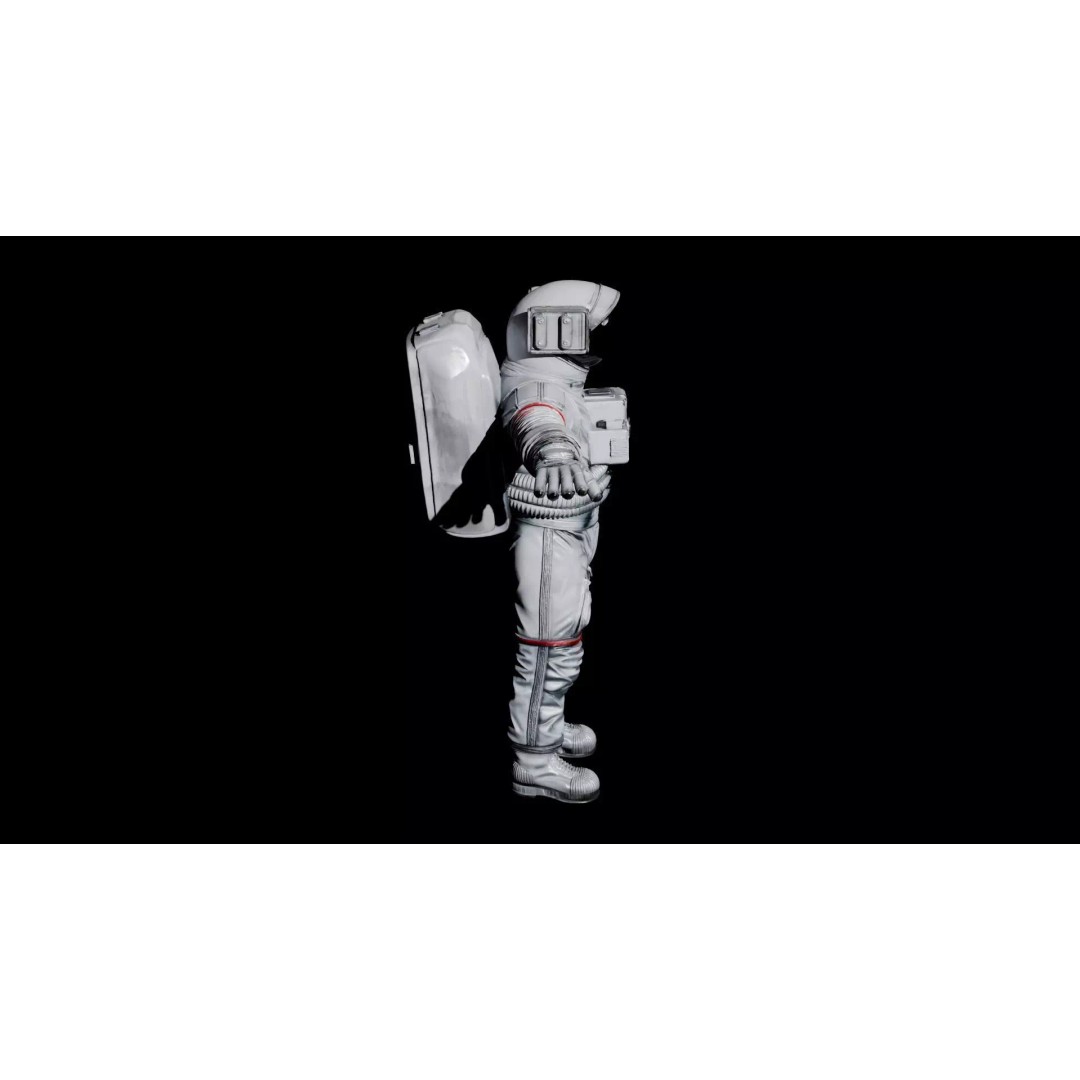 Astronaut 3D Model – High Quality T-Pose Character for Animation - View 7