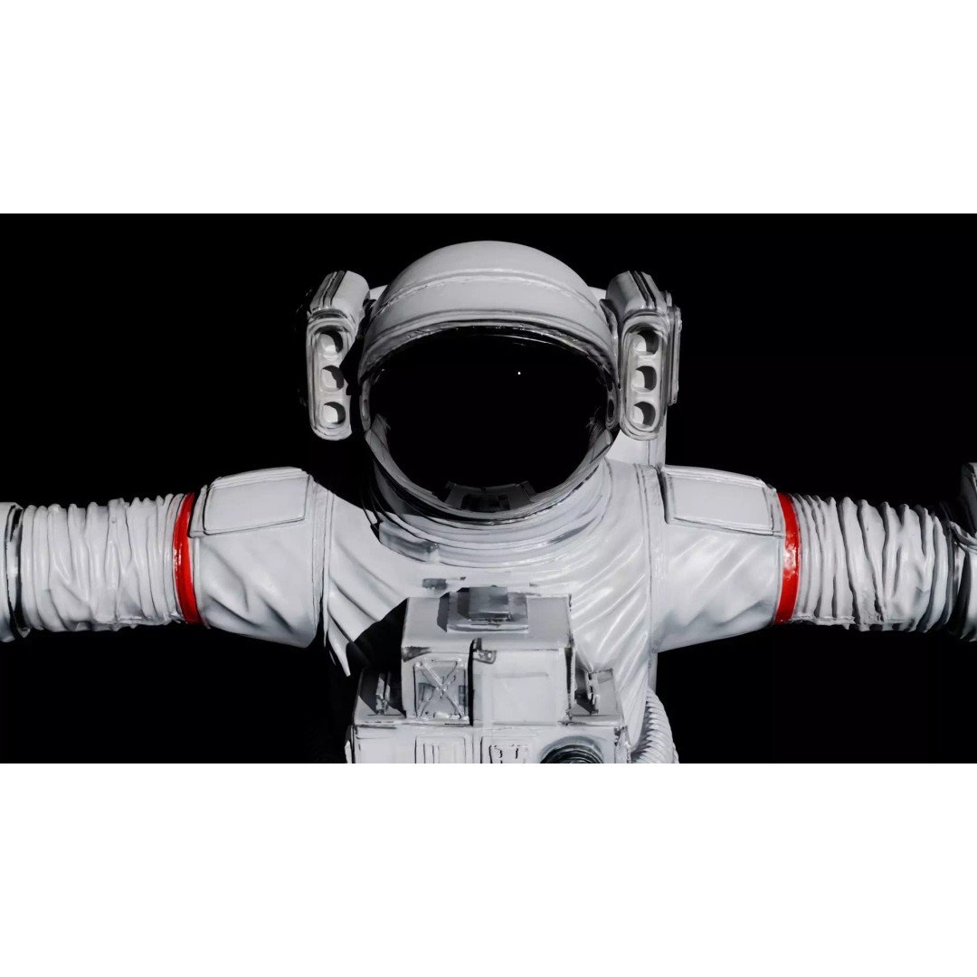 Astronaut 3D Model – High Quality T-Pose Character for Animation - View 8