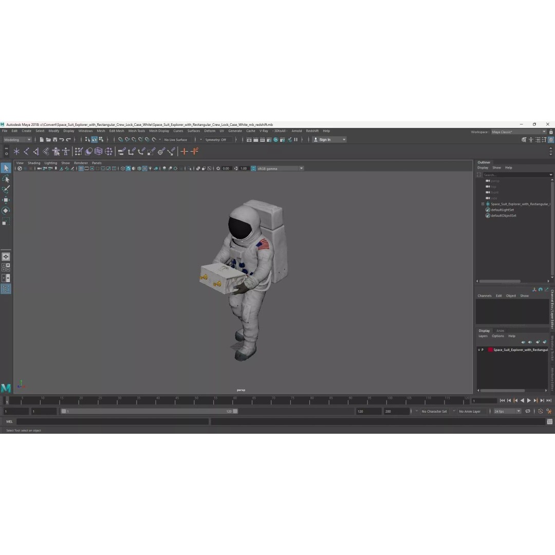 Space Suit Explorer 3D Model – High Poly PBR Asset for Simulation - View 20