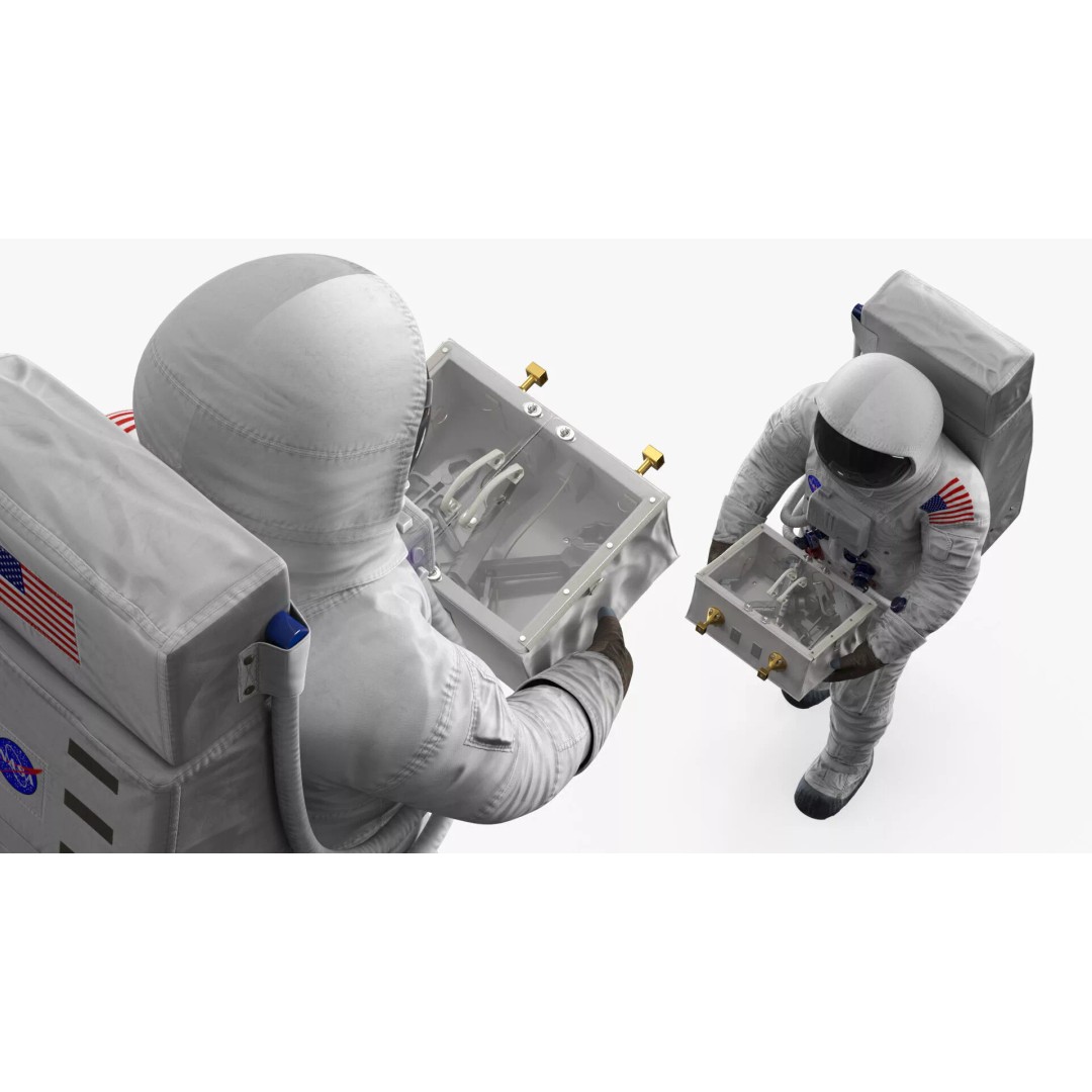Space Suit Explorer 3D Model – High Poly PBR Asset for Simulation - View 4