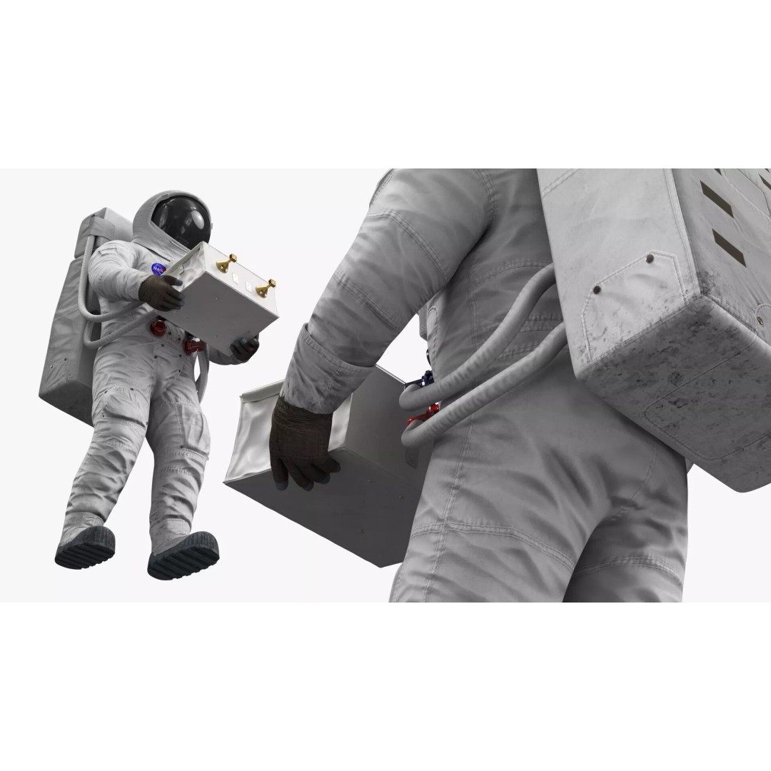 Space Suit Explorer 3D Model – High Poly PBR Asset for Simulation - View 5