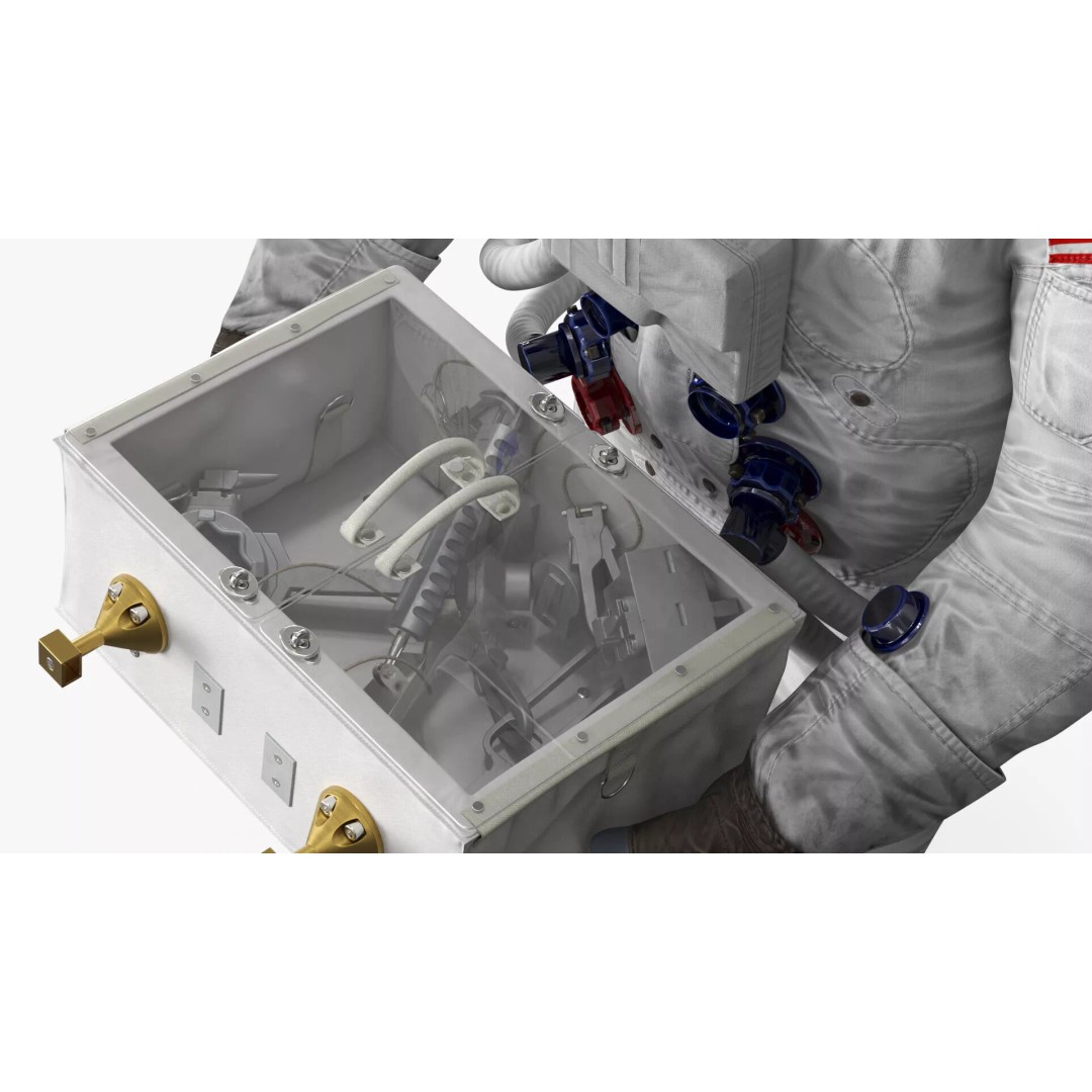 Space Suit Explorer 3D Model – High Poly PBR Asset for Simulation - View 7
