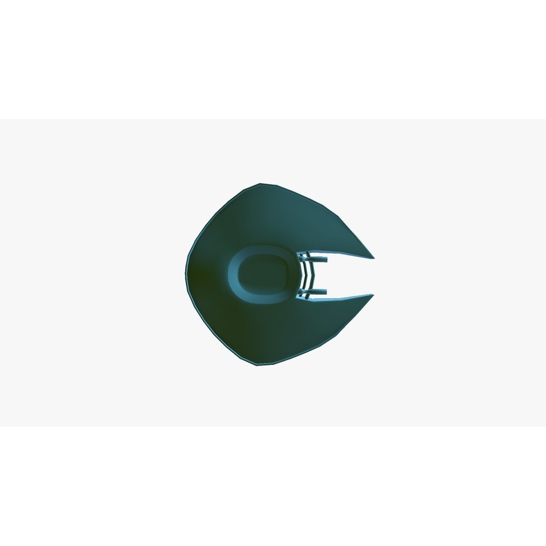 Alien Spaceship 3D Model – Low Poly Sci-Fi Spacecraft, FBX & OBJ - View 12