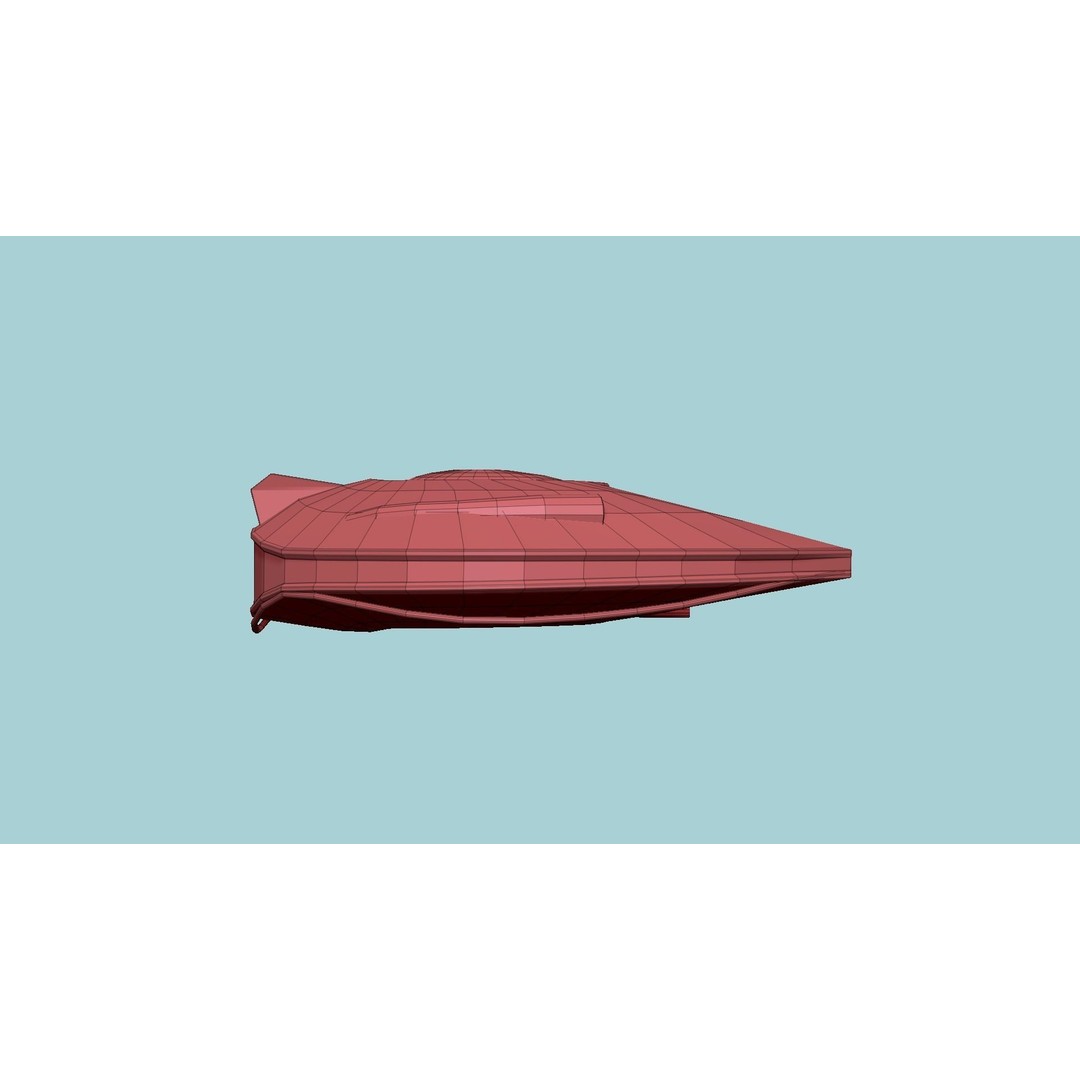 Alien Spaceship 3D Model – Low Poly Sci-Fi Spacecraft, FBX & OBJ - View 17