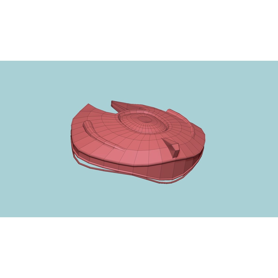 Alien Spaceship 3D Model – Low Poly Sci-Fi Spacecraft, FBX & OBJ - View 19