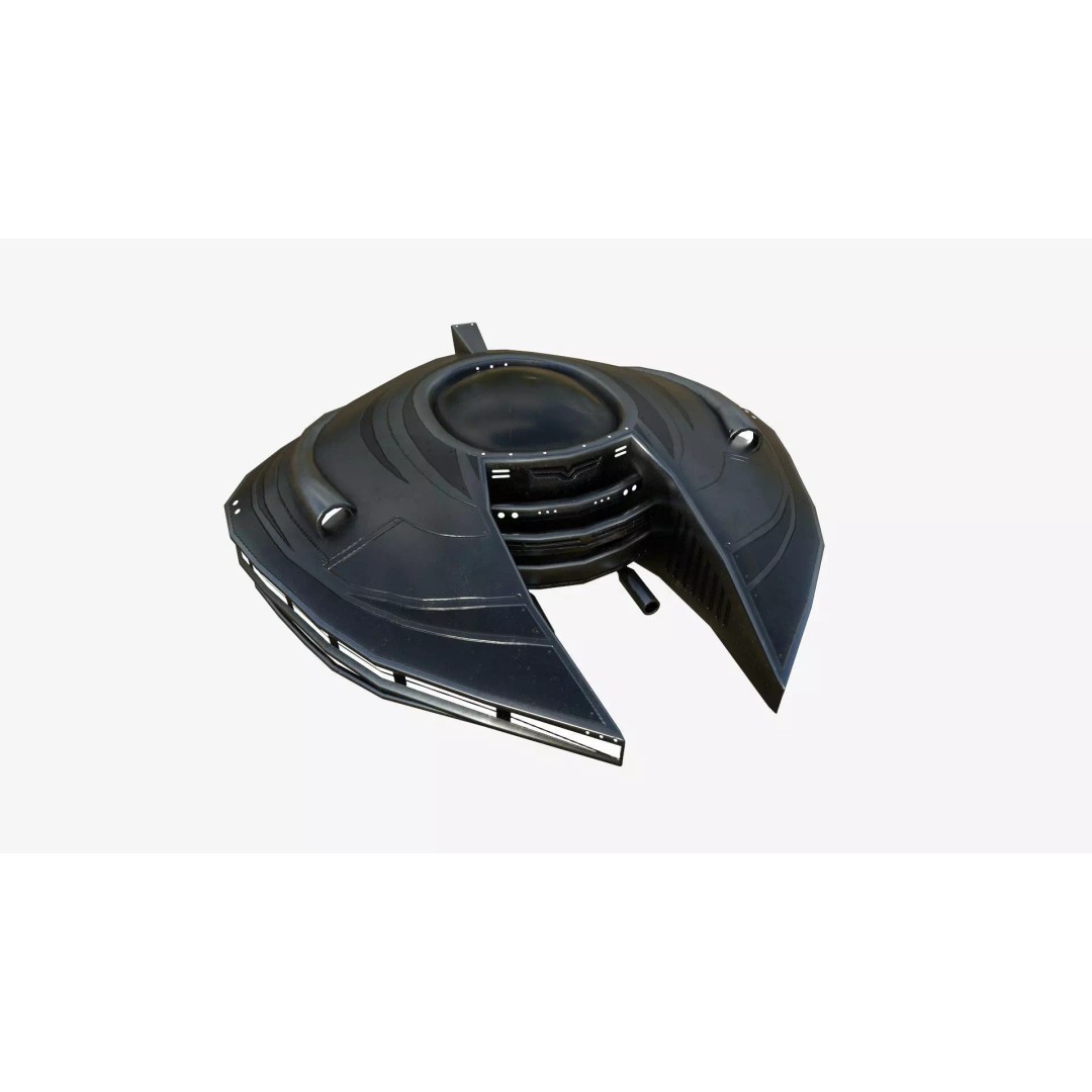 Alien Spaceship 3D Model – Low Poly Sci-Fi Spacecraft, FBX & OBJ - View 2