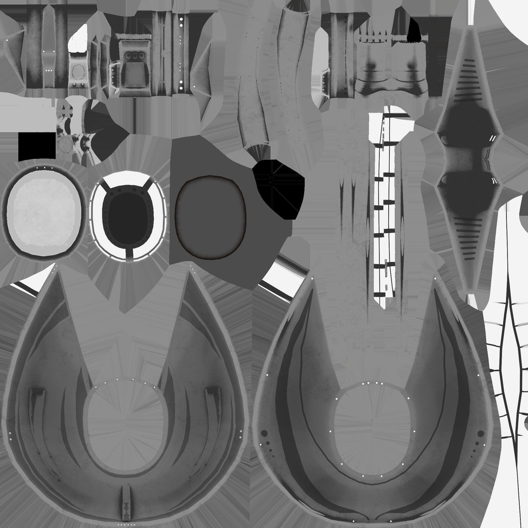 Alien Spaceship 3D Model – Low Poly Sci-Fi Spacecraft, FBX & OBJ - View 24