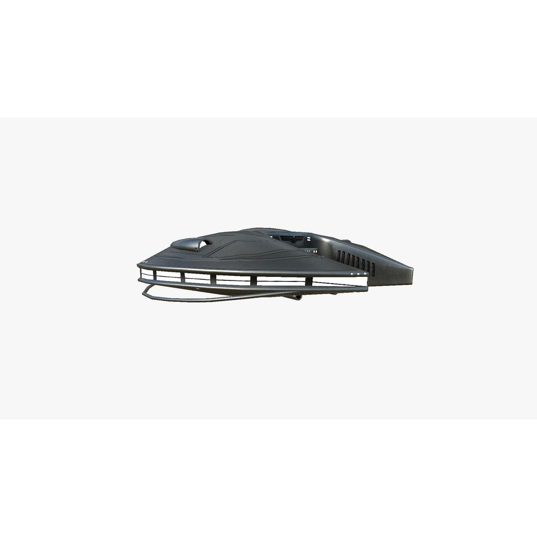 Alien Spaceship 3D Model – Low Poly Sci-Fi Spacecraft, FBX & OBJ - View 6
