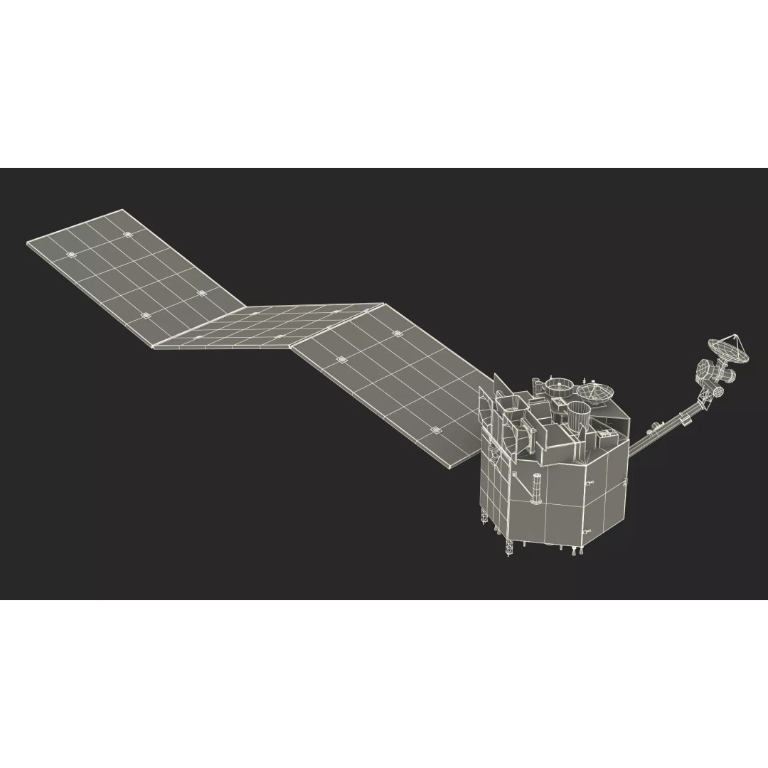 Satellite Station 3D Model – Realistic Mars Orbiting Satellite, FBX - View 24