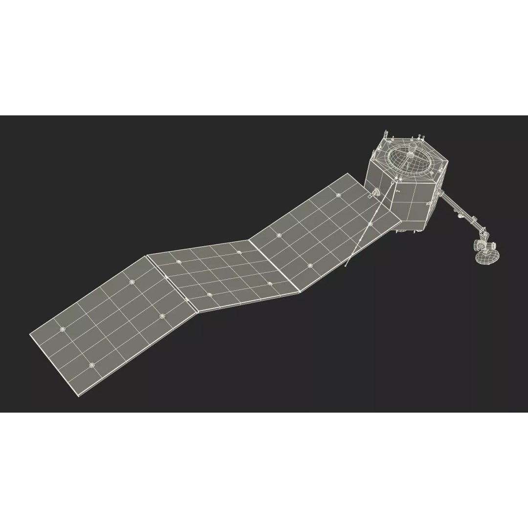 Satellite Station 3D Model – Realistic Mars Orbiting Satellite, FBX - View 25
