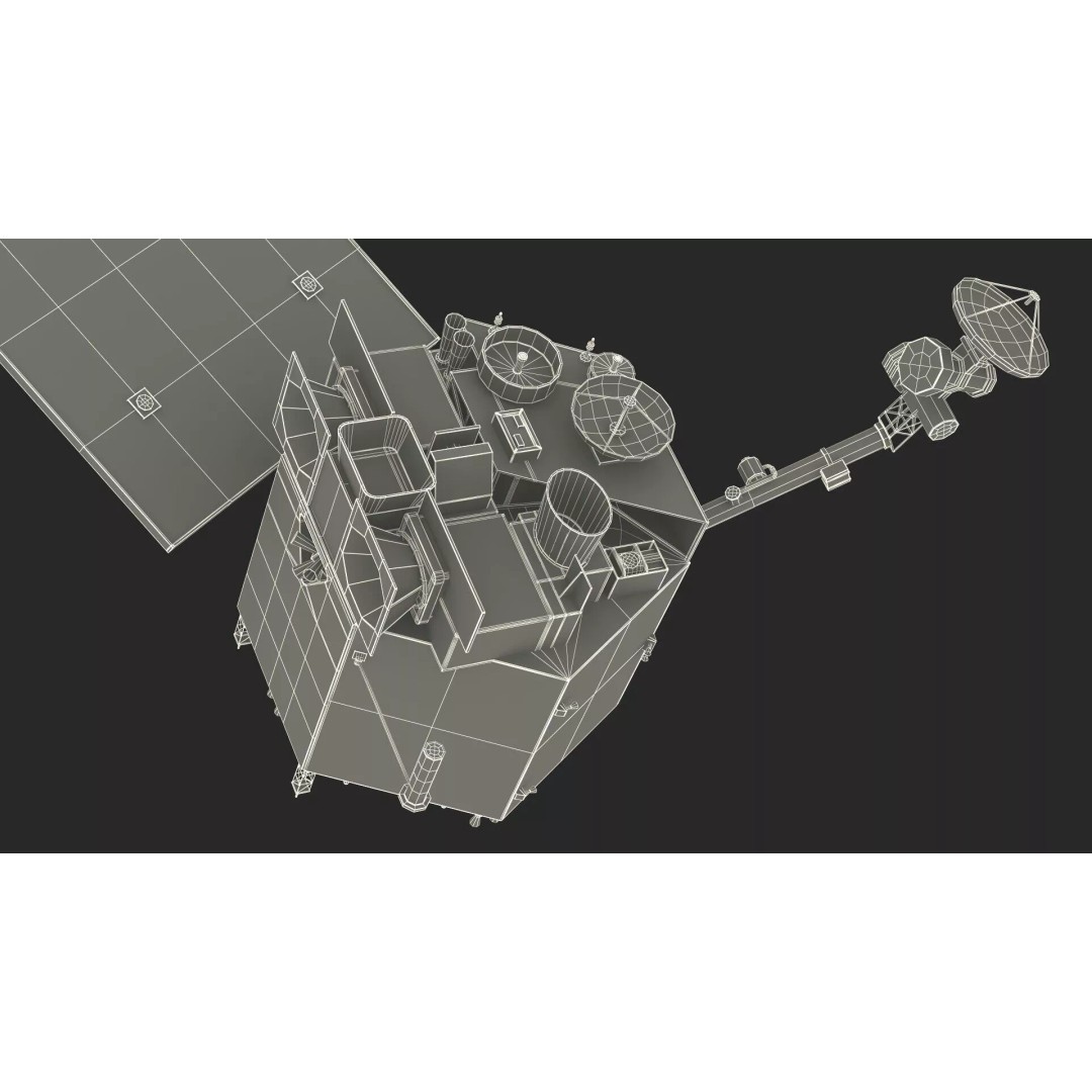 Satellite Station 3D Model – Realistic Mars Orbiting Satellite, FBX - View 26