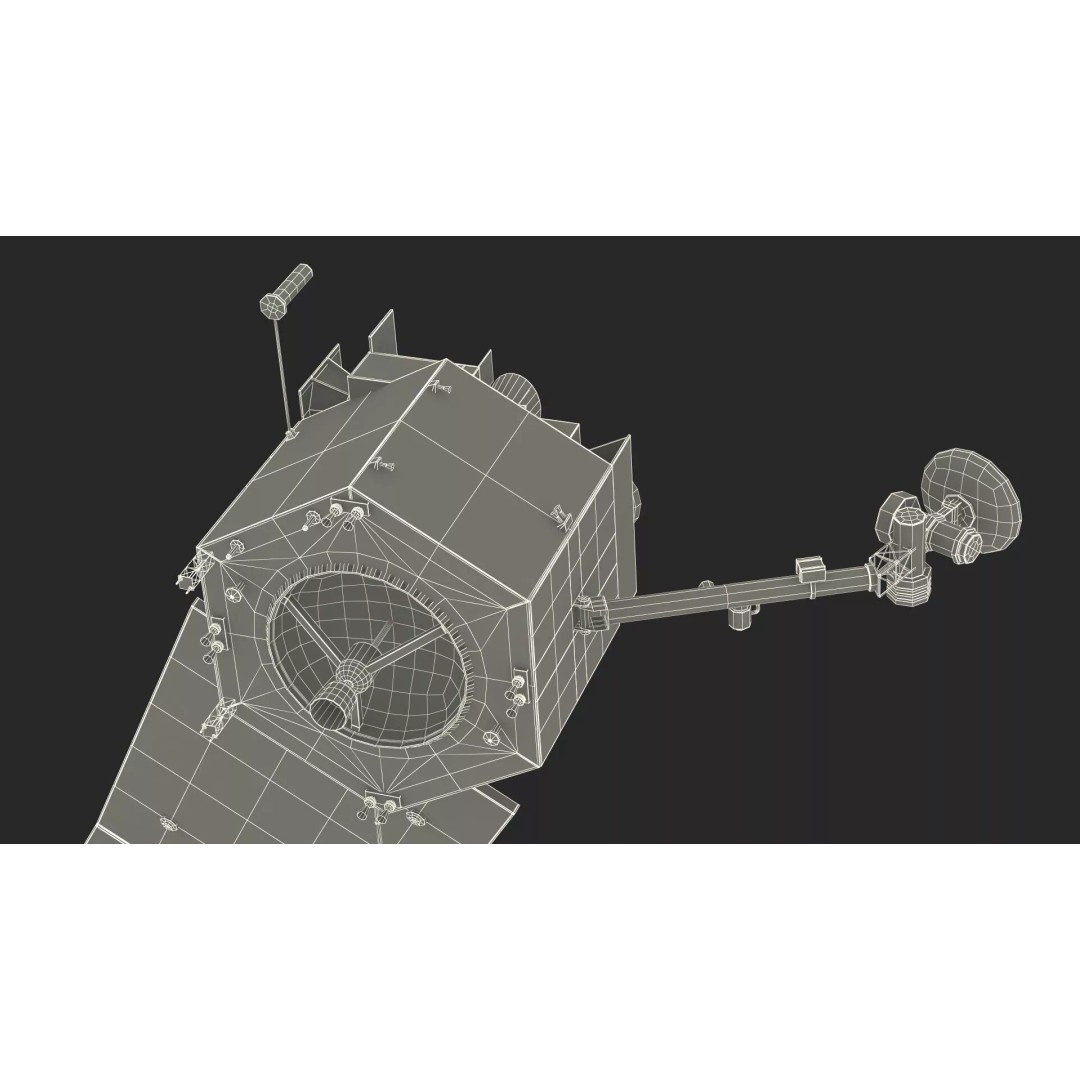Satellite Station 3D Model – Realistic Mars Orbiting Satellite, FBX - View 27