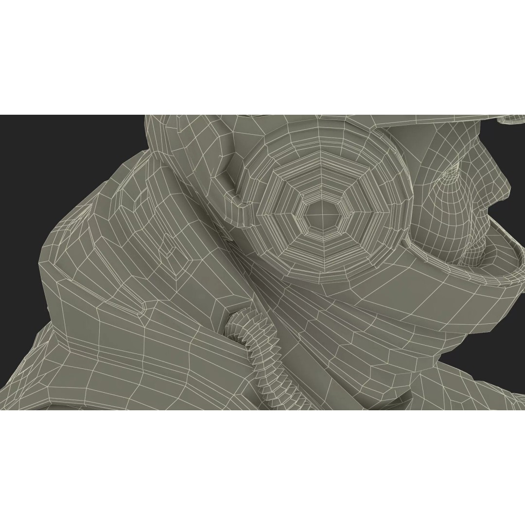 Running Sci-Fi Astronaut 3D Model – High Poly PBR Character Asset - View 24