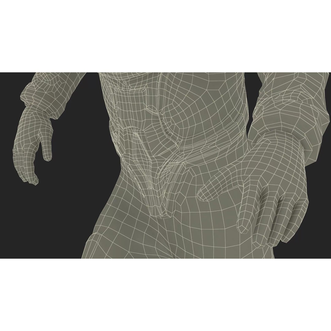 Running Sci-Fi Astronaut 3D Model – High Poly PBR Character Asset - View 26