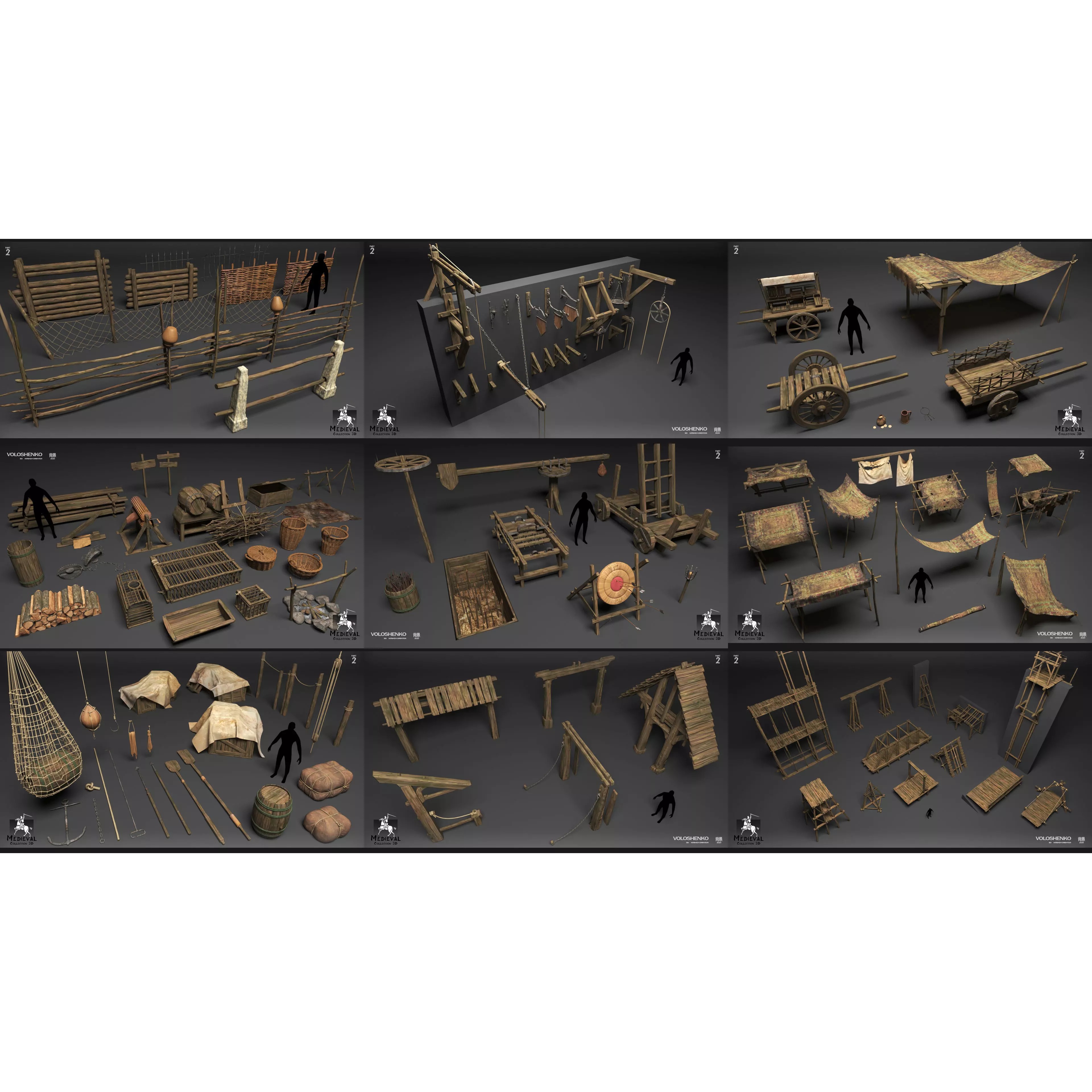 Medieval Collection Part 2 - 3D Model - View 2