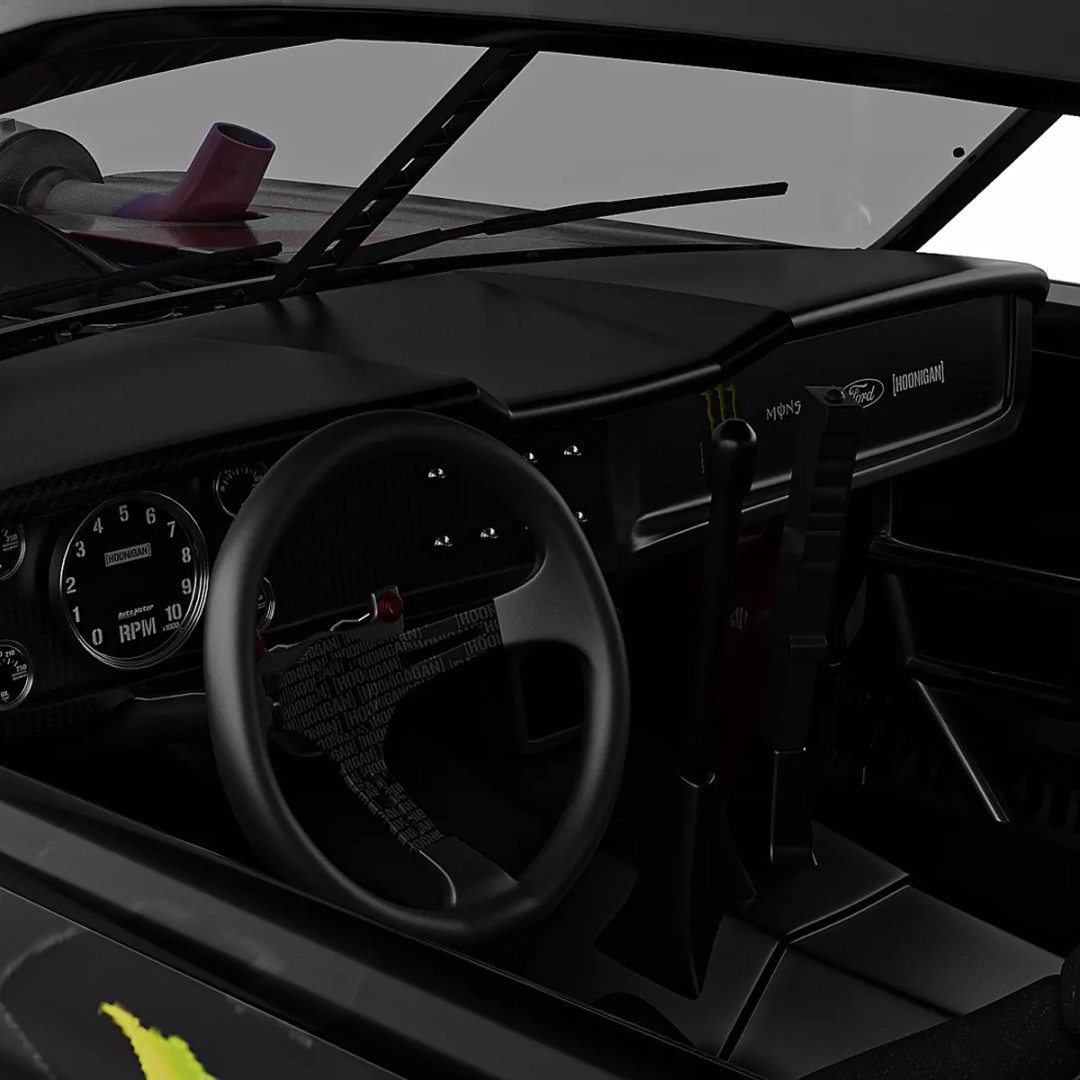 Hoonicorn Mustang V2 3D Model – High Poly Racing Car, OBJ and FBX - View 6
