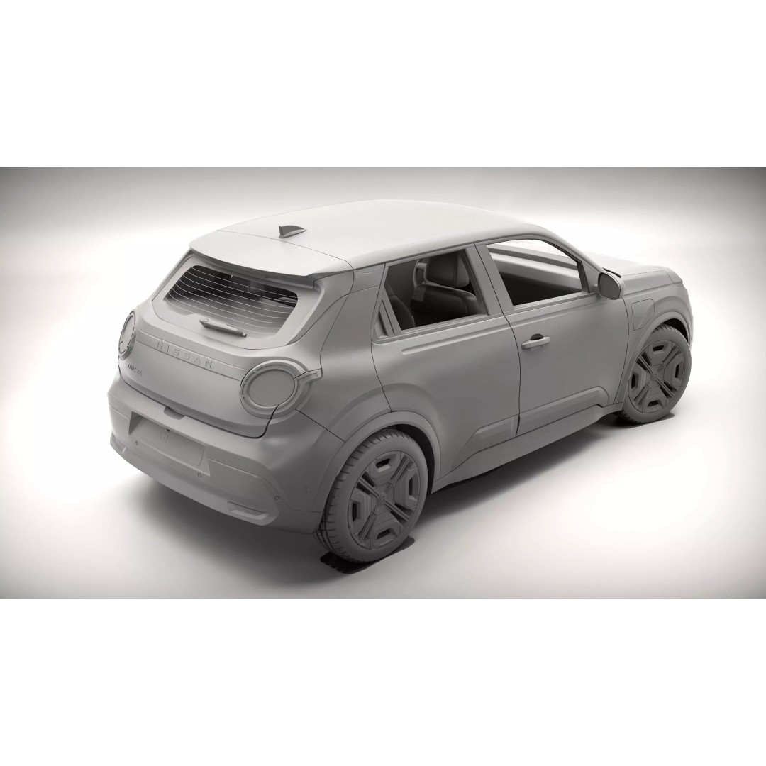 Nissan Micra 2026 3D Model – High Poly Vehicle for Archviz, FBX, OBJ - View 14