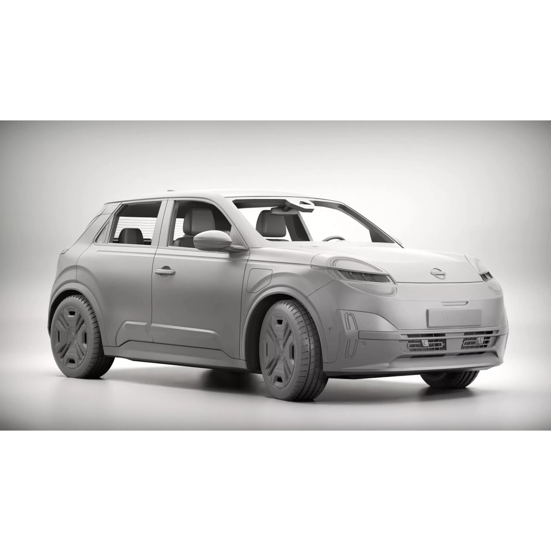 Nissan Micra 2026 3D Model – High Poly Vehicle for Archviz, FBX, OBJ - View 15