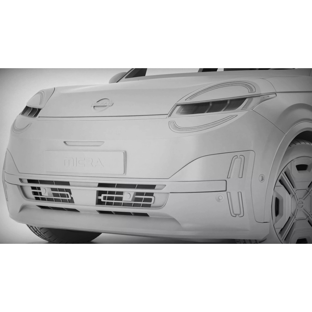 Nissan Micra 2026 3D Model – High Poly Vehicle for Archviz, FBX, OBJ - View 19