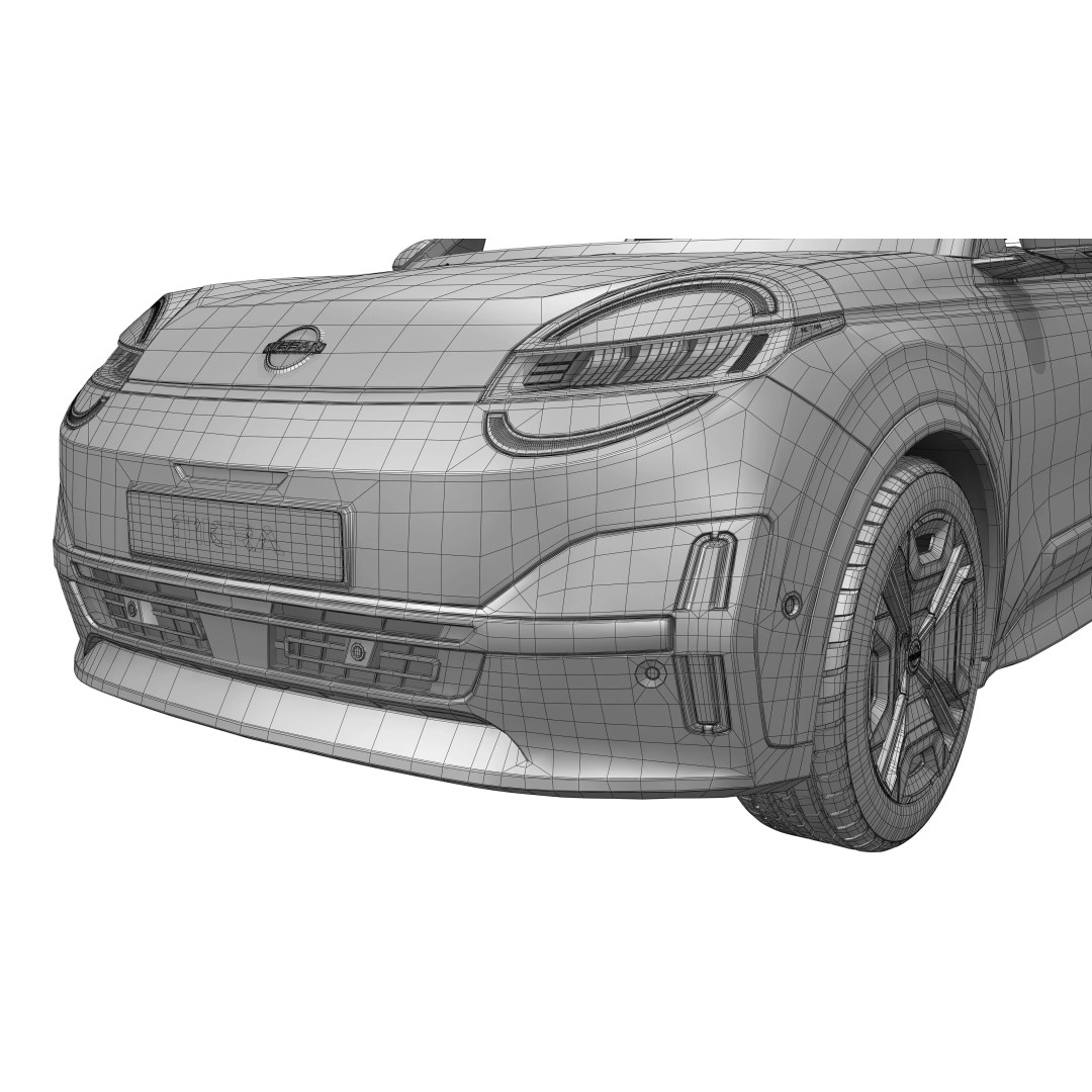 Nissan Micra 2026 3D Model – High Poly Vehicle for Archviz, FBX, OBJ - View 24