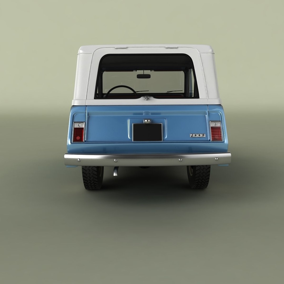 Jeepster Commando C101 3D Model – High Poly Antique Vehicle, FBX/OBJ - View 5