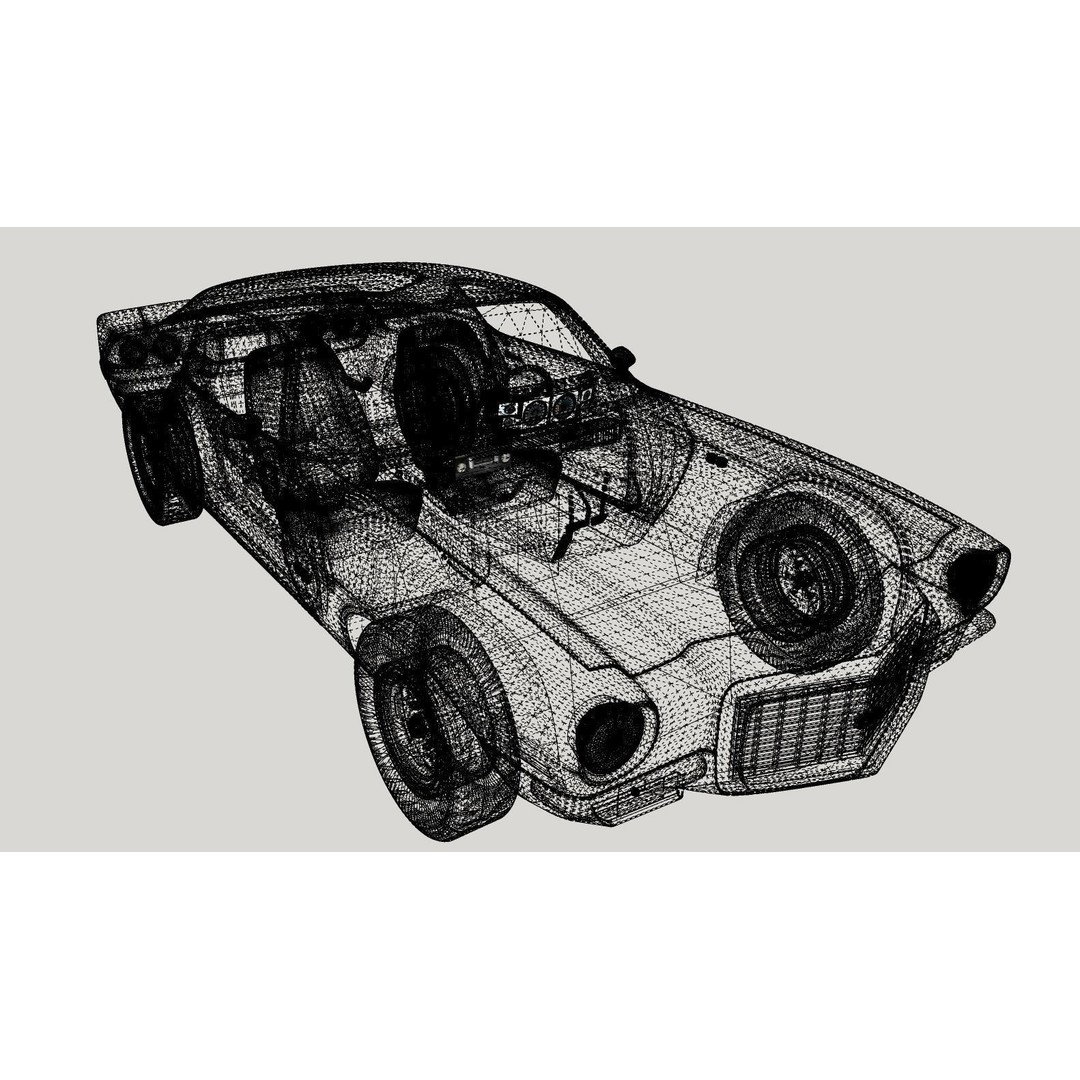 Chevrolet Camaro RS 1970 3D Model – High Poly Antique Car, FBX, OBJ - View 19