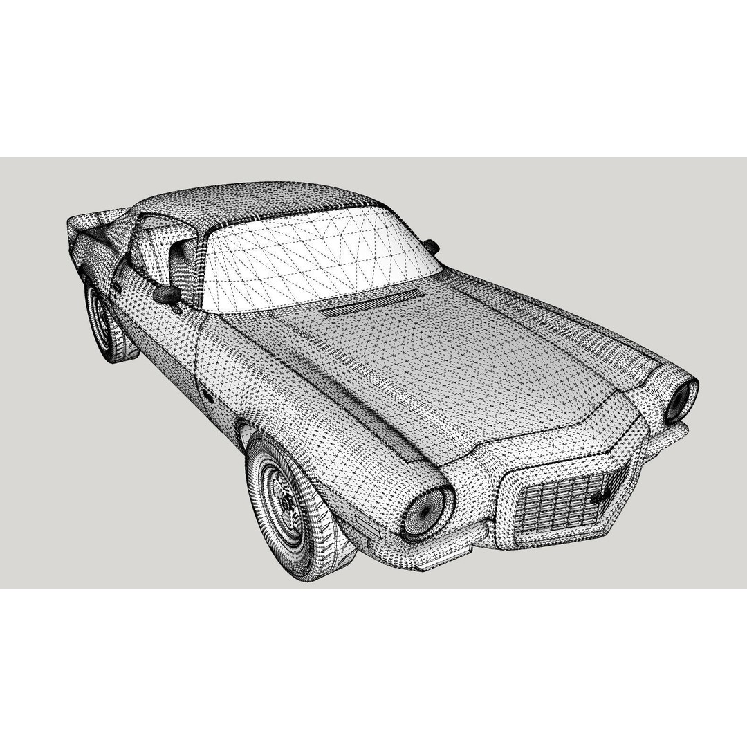 Chevrolet Camaro RS 1970 3D Model – High Poly Antique Car, FBX, OBJ - View 20