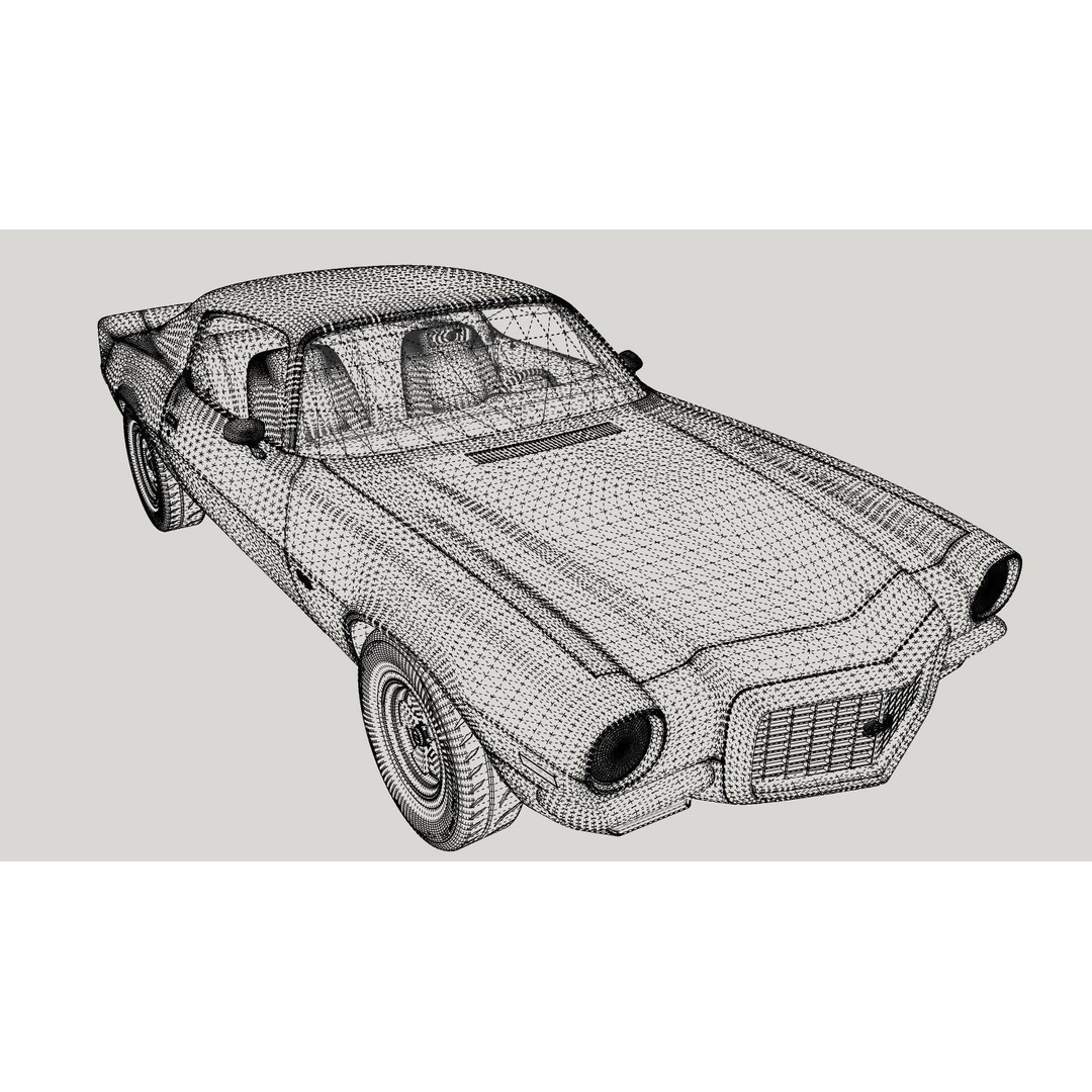 Chevrolet Camaro RS 1970 3D Model – High Poly Antique Car, FBX, OBJ - View 22