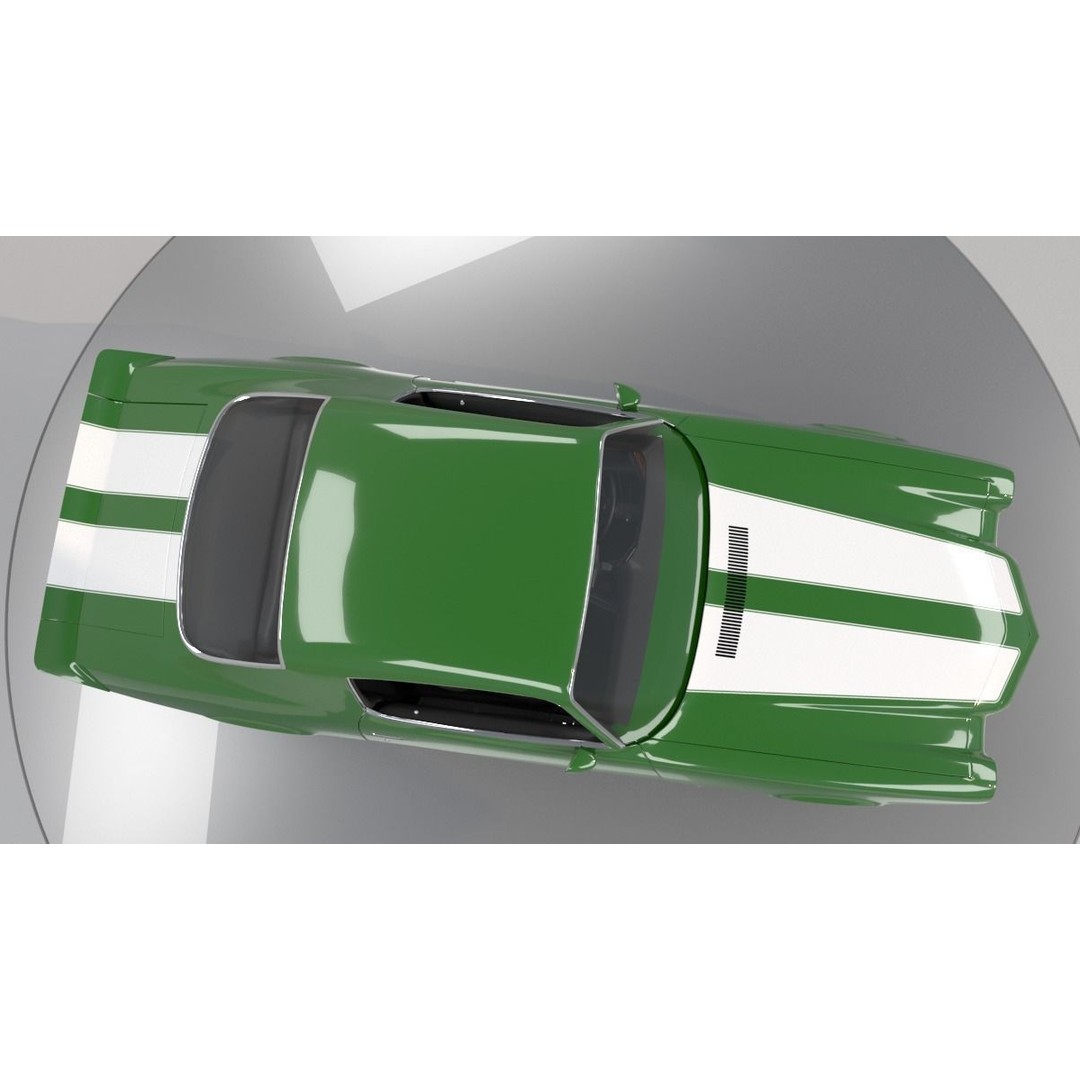 Chevrolet Camaro RS 1970 3D Model – High Poly Antique Car, FBX, OBJ - View 7
