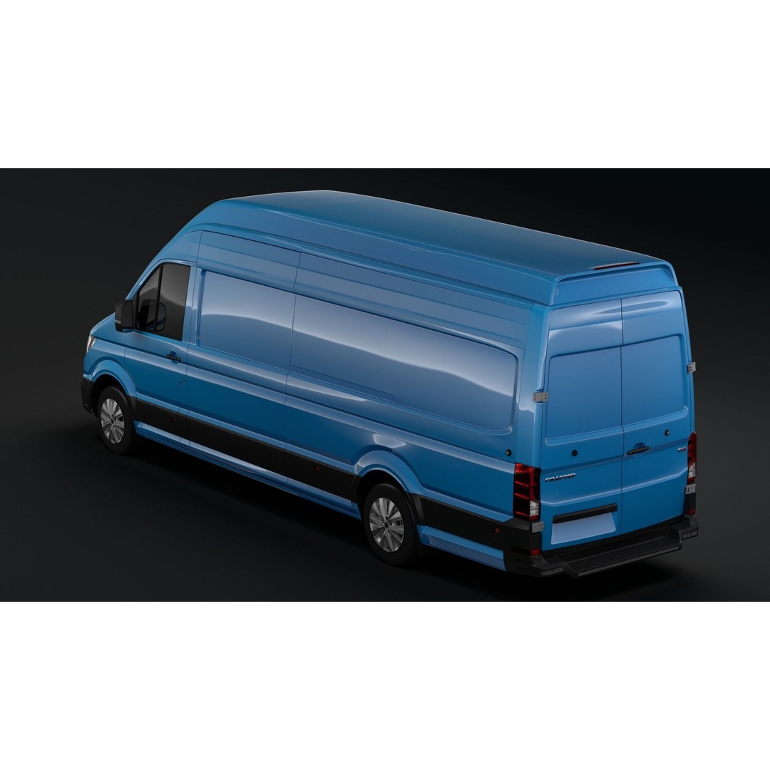 WV Crafter Van L4H3 2017 3D Model – High Poly Vehicle Asset, FBX - View 10