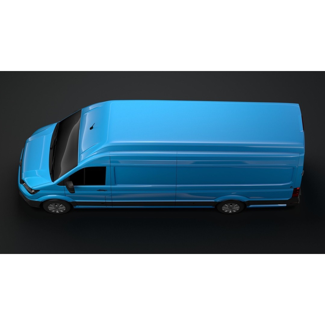 WV Crafter Van L4H3 2017 3D Model – High Poly Vehicle Asset, FBX - View 12