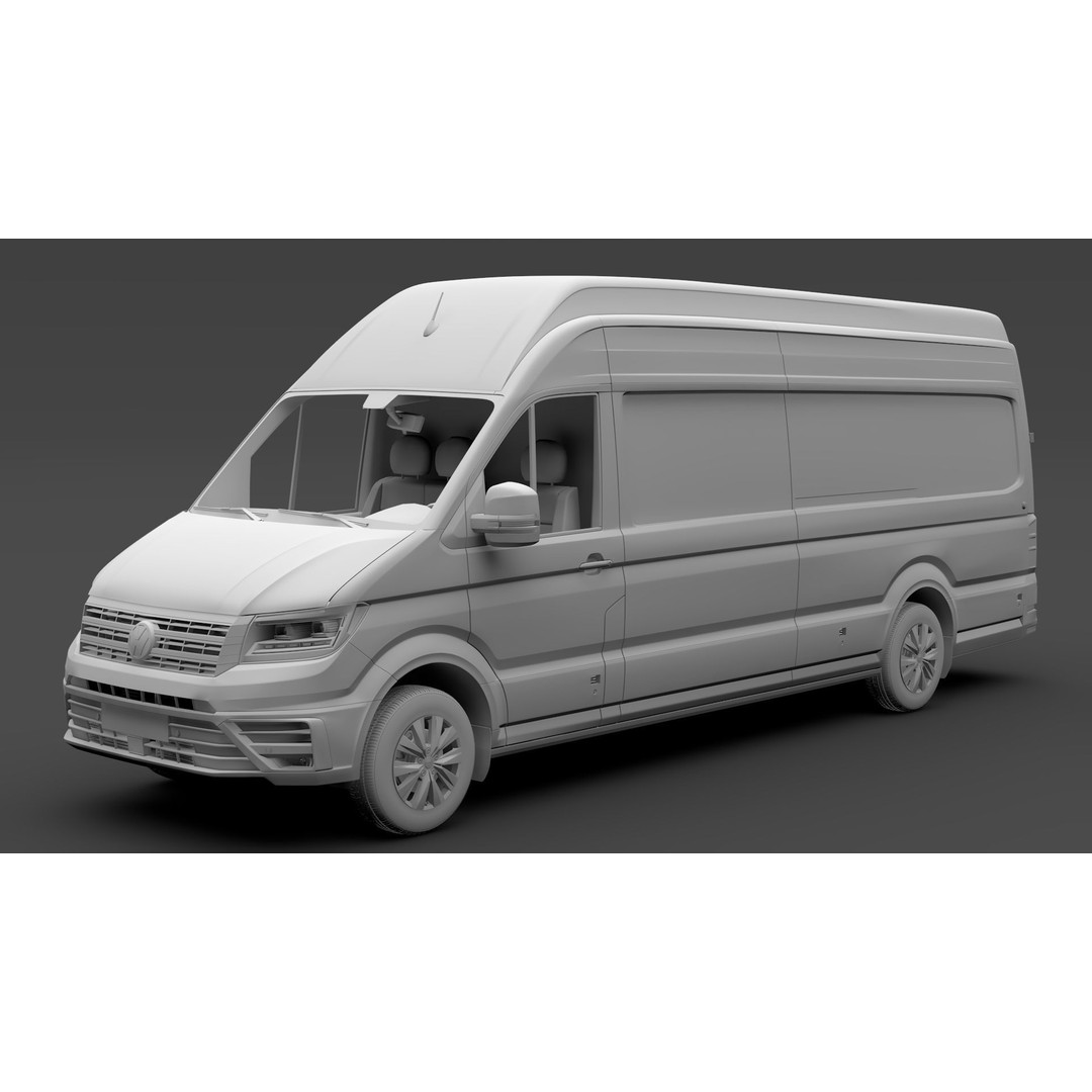 WV Crafter Van L4H3 2017 3D Model – High Poly Vehicle Asset, FBX - View 15