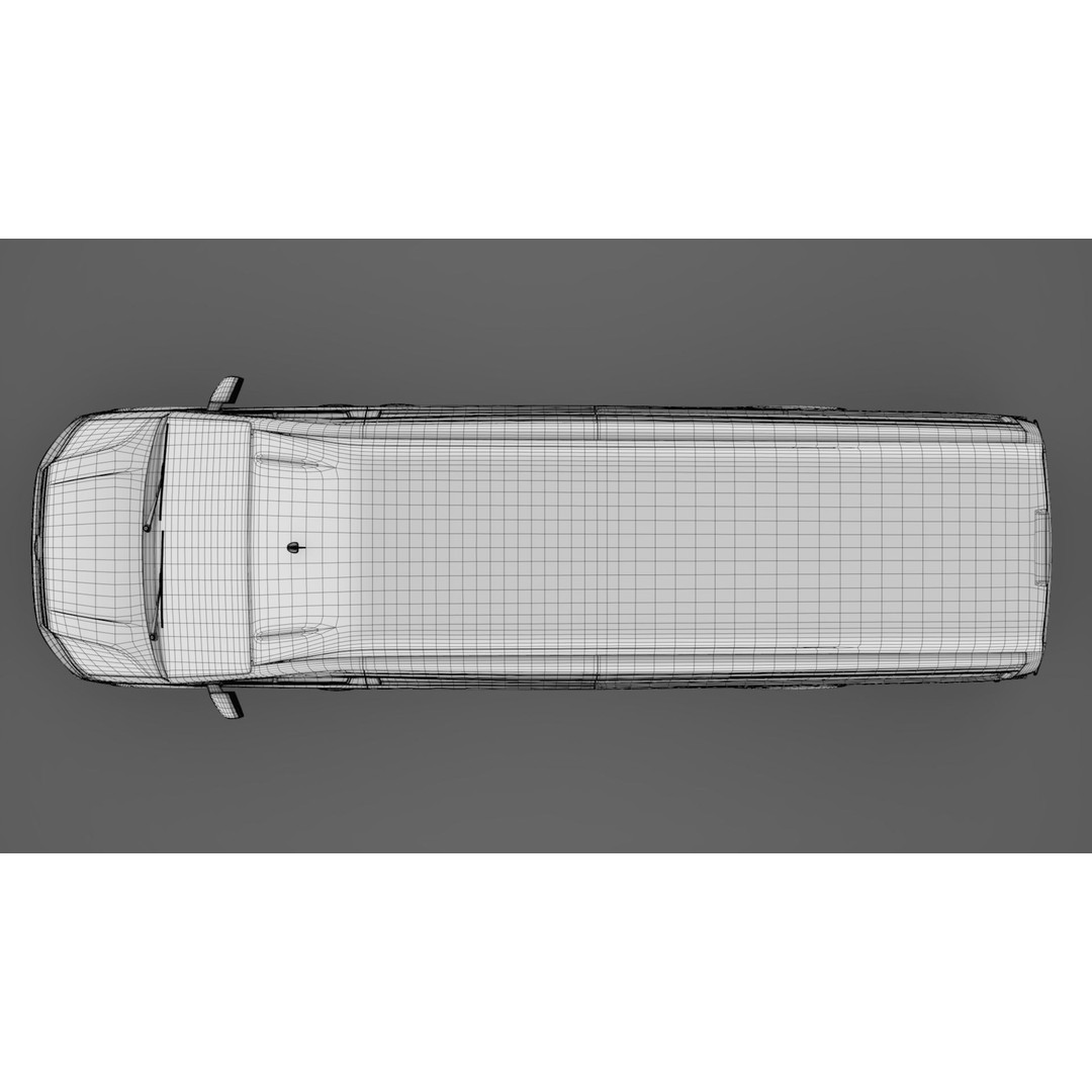 WV Crafter Van L4H3 2017 3D Model – High Poly Vehicle Asset, FBX - View 22