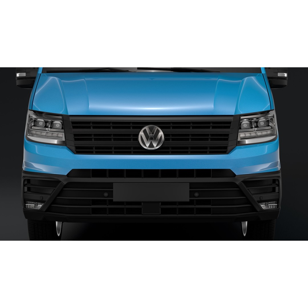 WV Crafter Van L4H3 2017 3D Model – High Poly Vehicle Asset, FBX - View 3