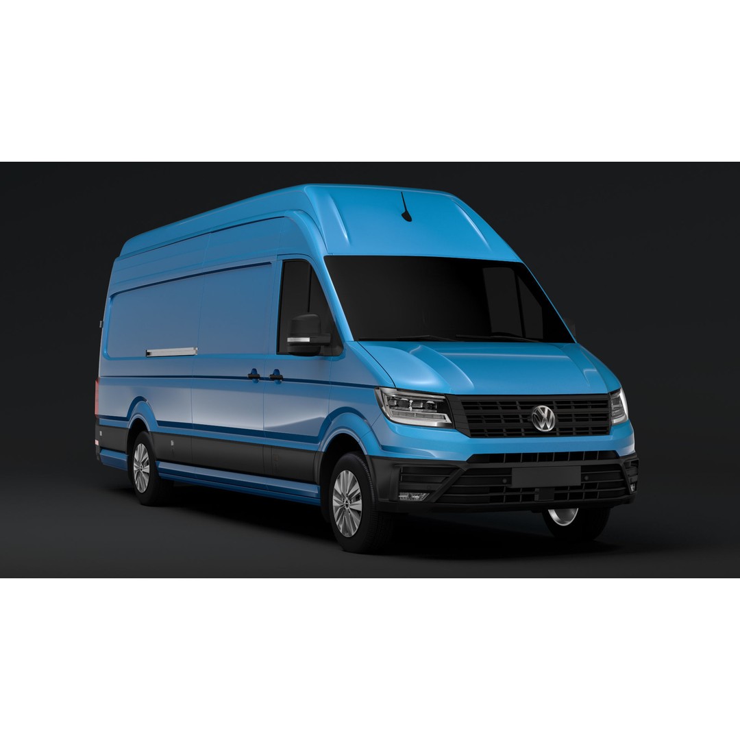 WV Crafter Van L4H3 2017 3D Model – High Poly Vehicle Asset, FBX - View 5
