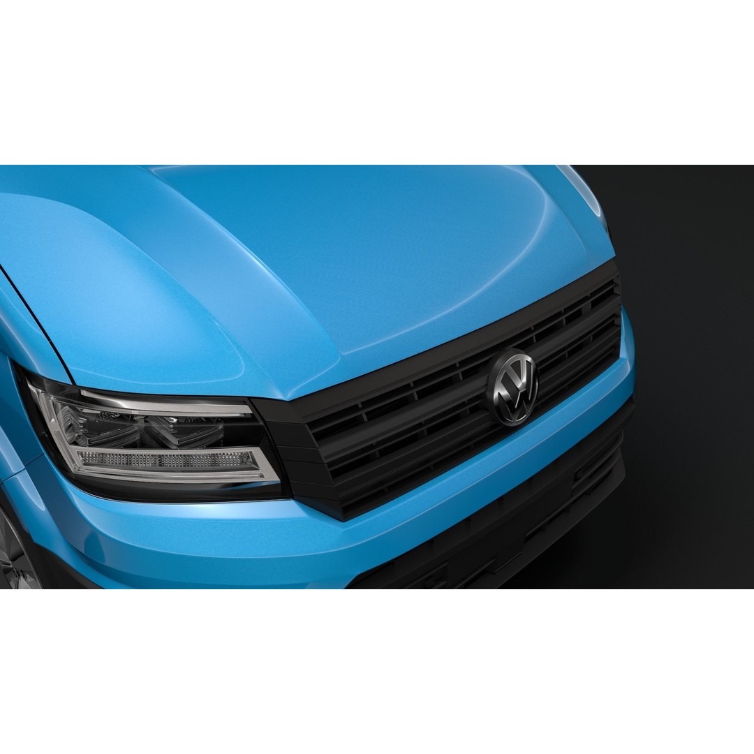 WV Crafter Van L4H3 2017 3D Model – High Poly Vehicle Asset, FBX - View 9