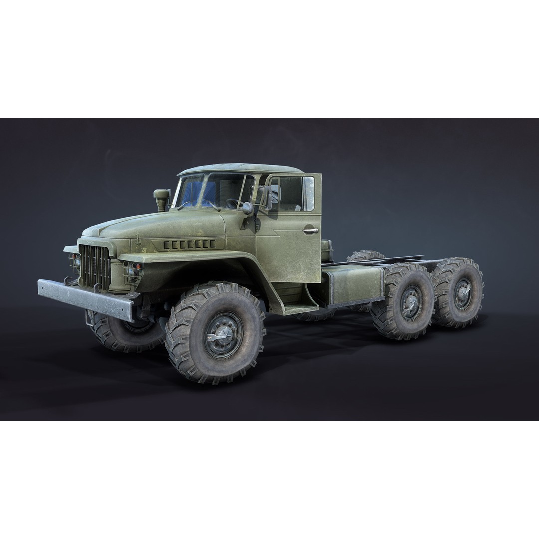 BM-21 Grad 3D Model – Low Poly Game Ready Military Vehicle, FBX - View 4