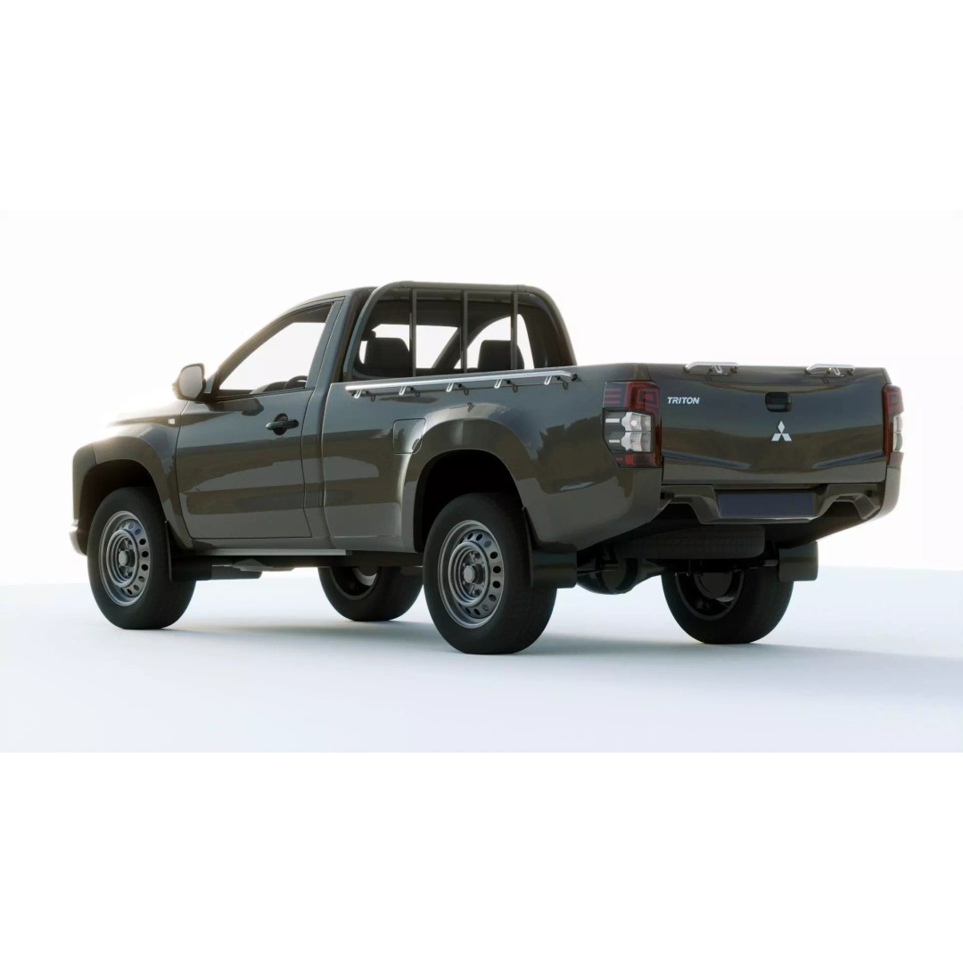 Mitsubishi L200 Regular Cab 2019 3D Model – High Quality PBR Asset, Multiple Formats - View 14