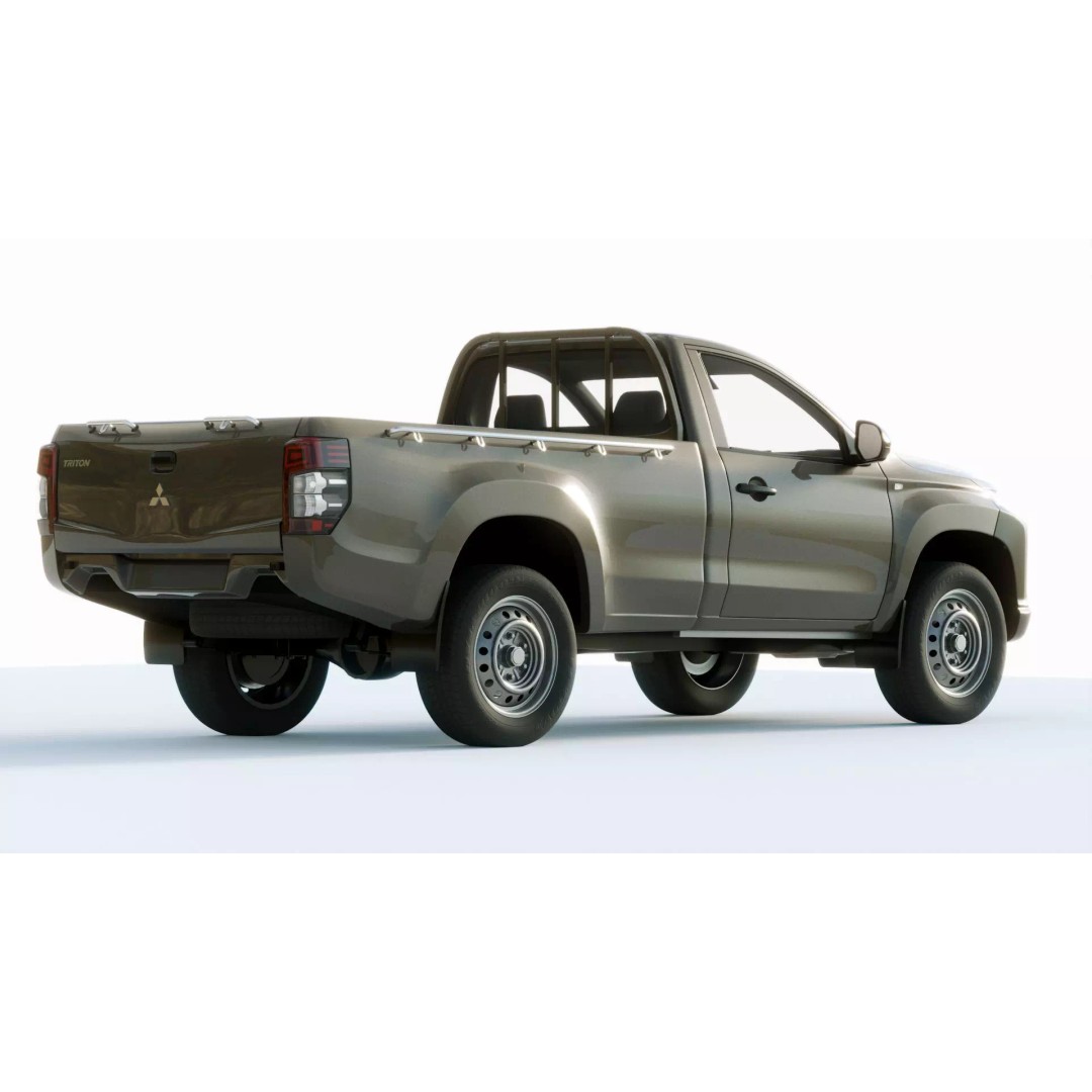 Mitsubishi L200 Regular Cab 2019 3D Model – High Quality PBR Asset, Multiple Formats - View 15