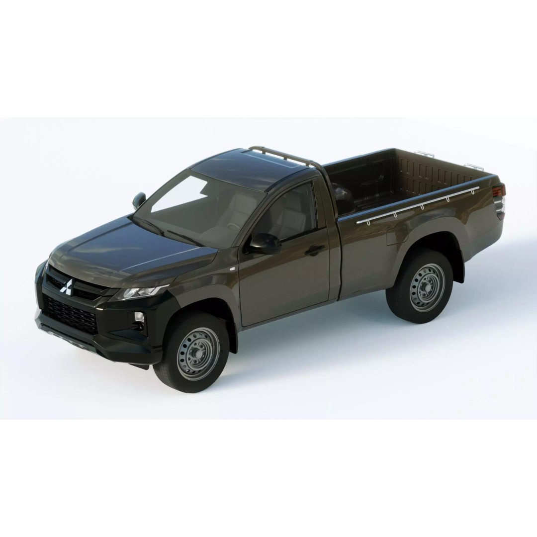 Mitsubishi L200 Regular Cab 2019 3D Model – High Quality PBR Asset, Multiple Formats - View 17