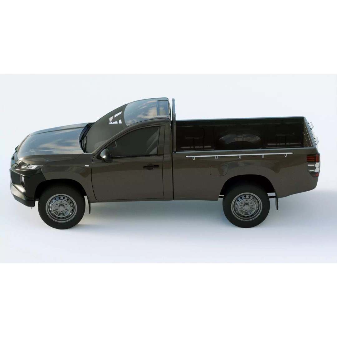 Mitsubishi L200 Regular Cab 2019 3D Model – High Quality PBR Asset, Multiple Formats - View 5