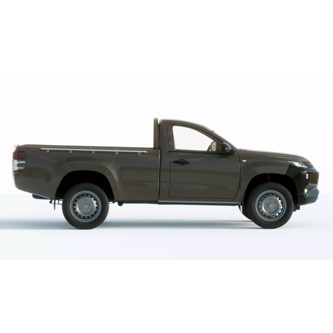 Mitsubishi L200 Regular Cab 2019 3D Model – High Quality PBR Asset, Multiple Formats - View 6
