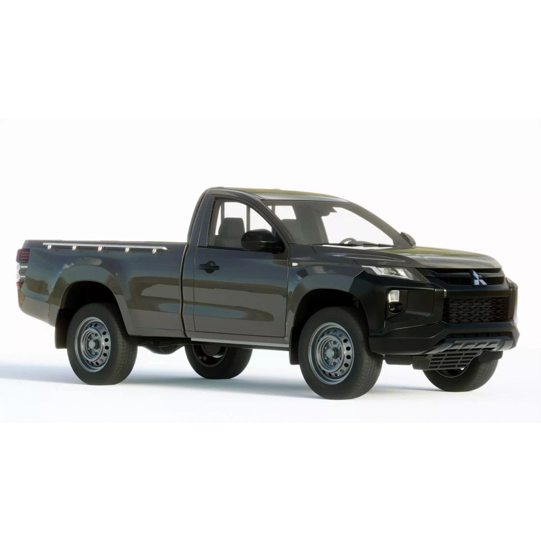 Mitsubishi L200 Regular Cab 2019 3D Model – High Quality PBR Asset, Multiple Formats - View 8