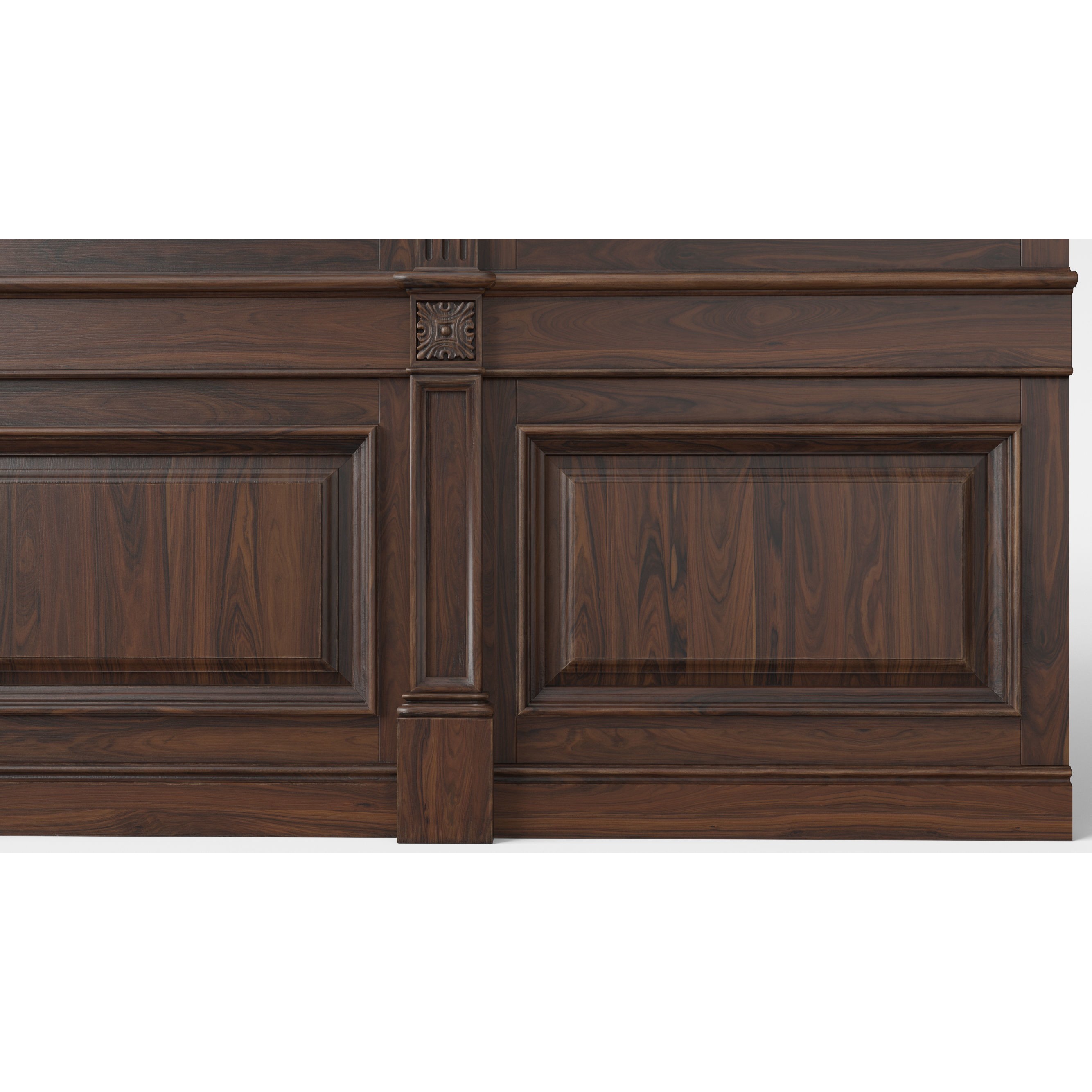 Wooden Panel - PBR Textured 3D Model - View 10