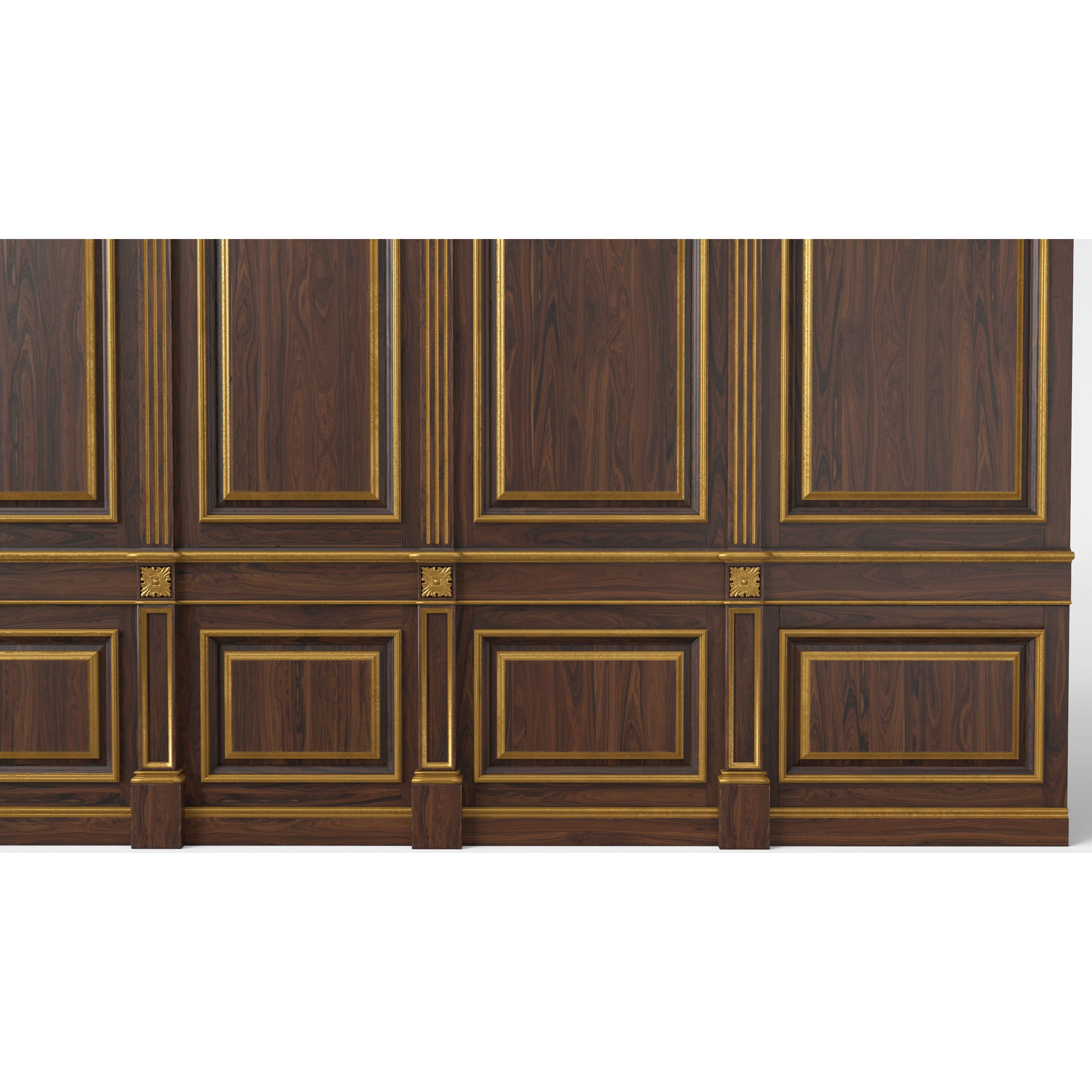 Wooden Panel - PBR Textured 3D Model - View 13
