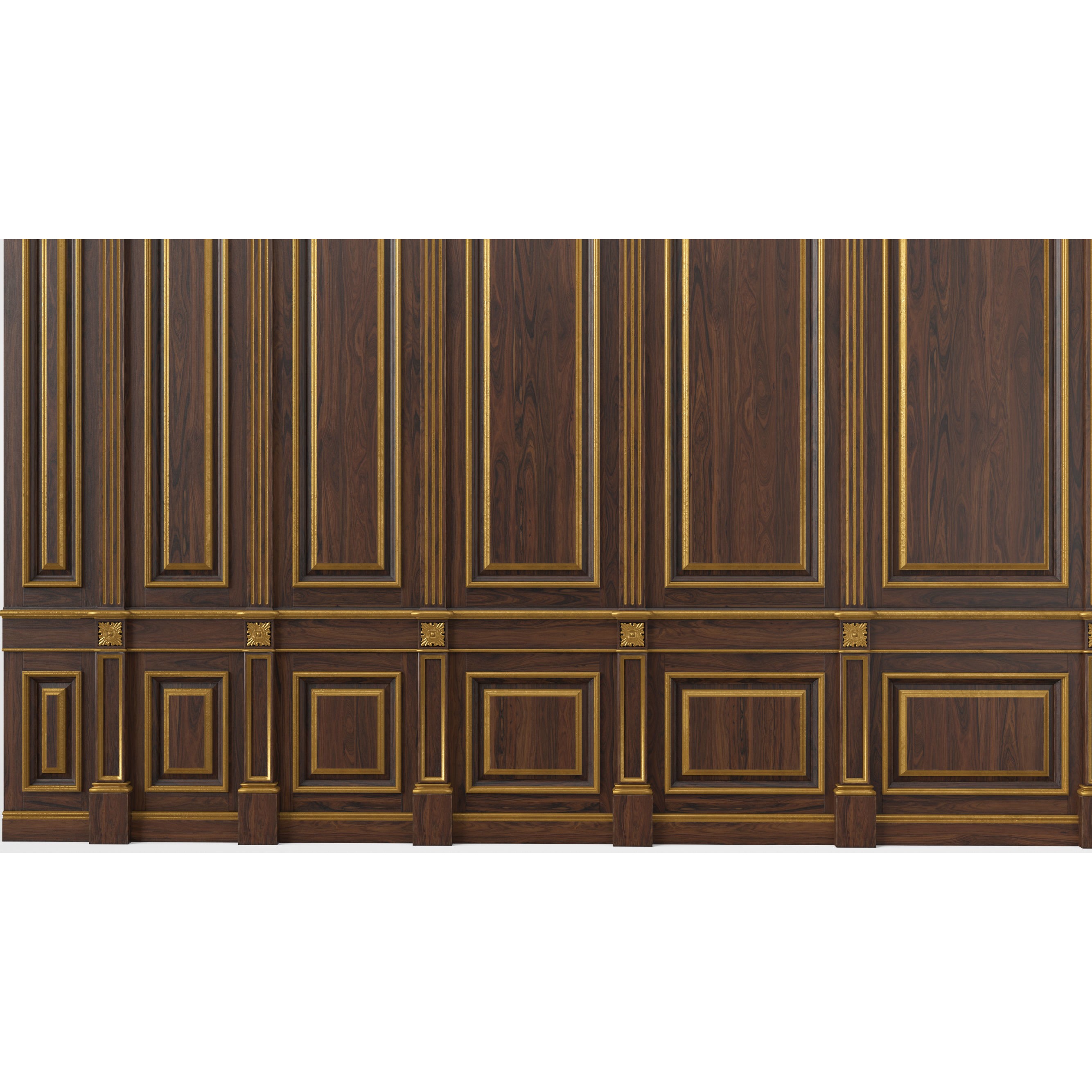 Wooden Panel - PBR Textured 3D Model - View 14