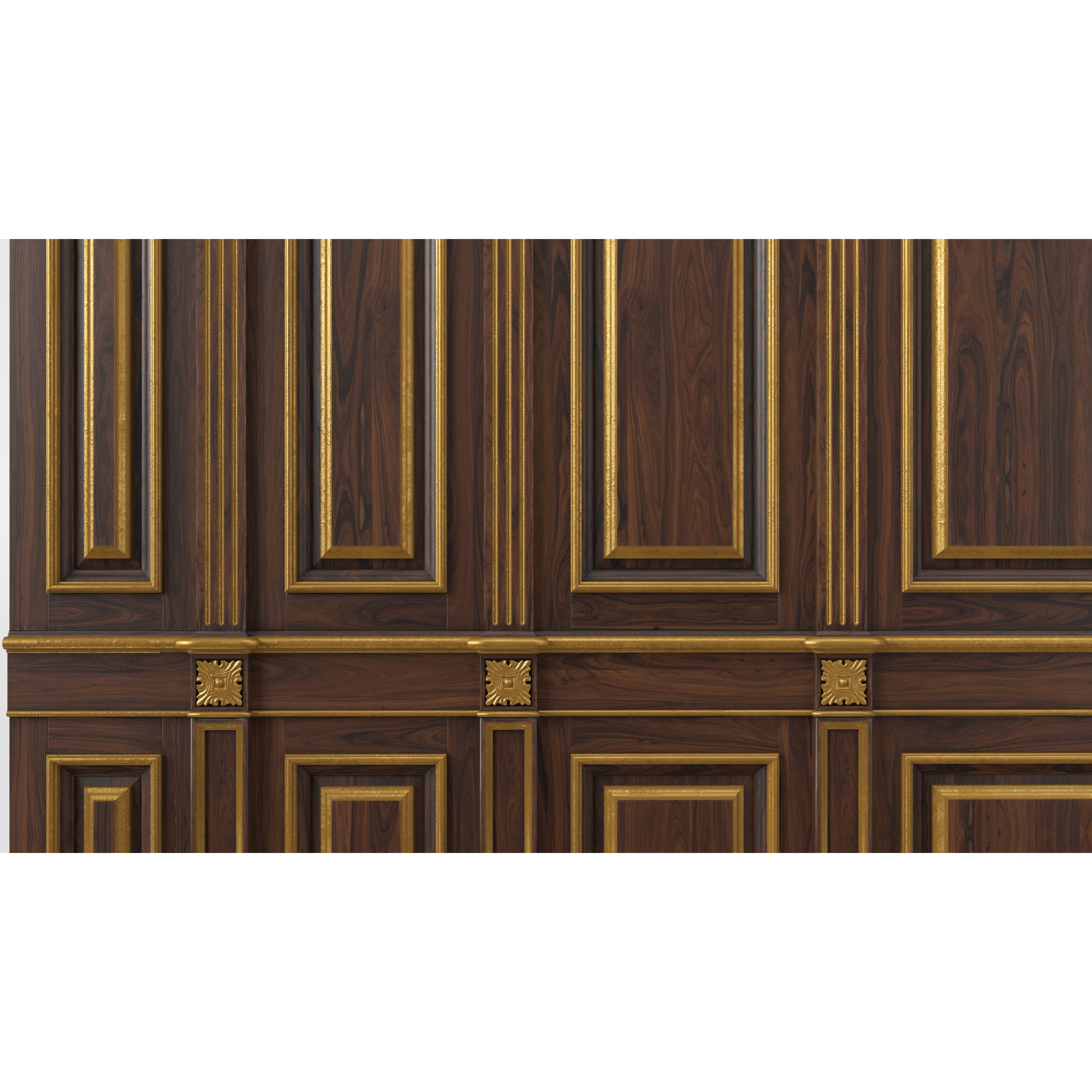 Wooden Panel - PBR Textured 3D Model - View 16