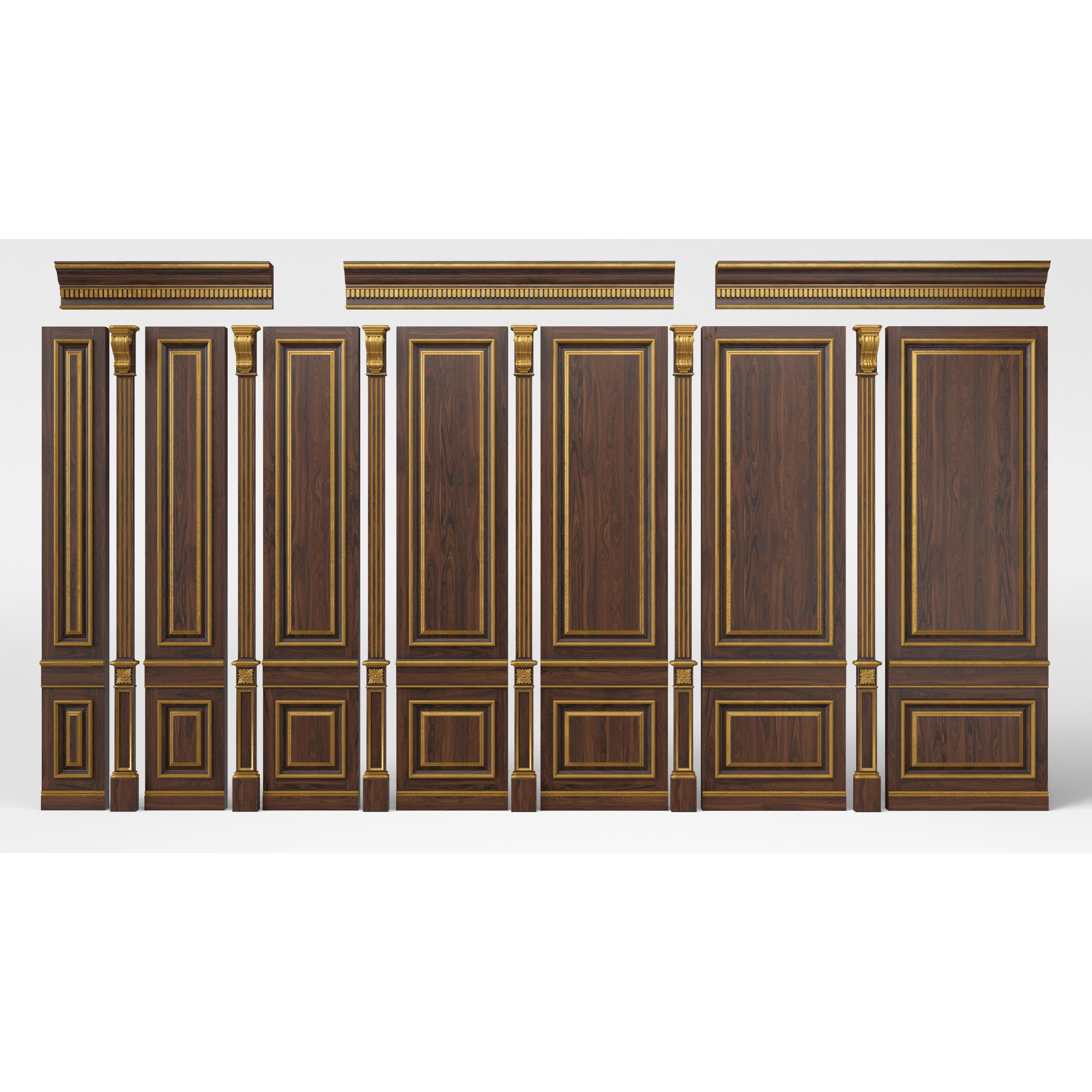 Wooden Panel - PBR Textured 3D Model - View 19