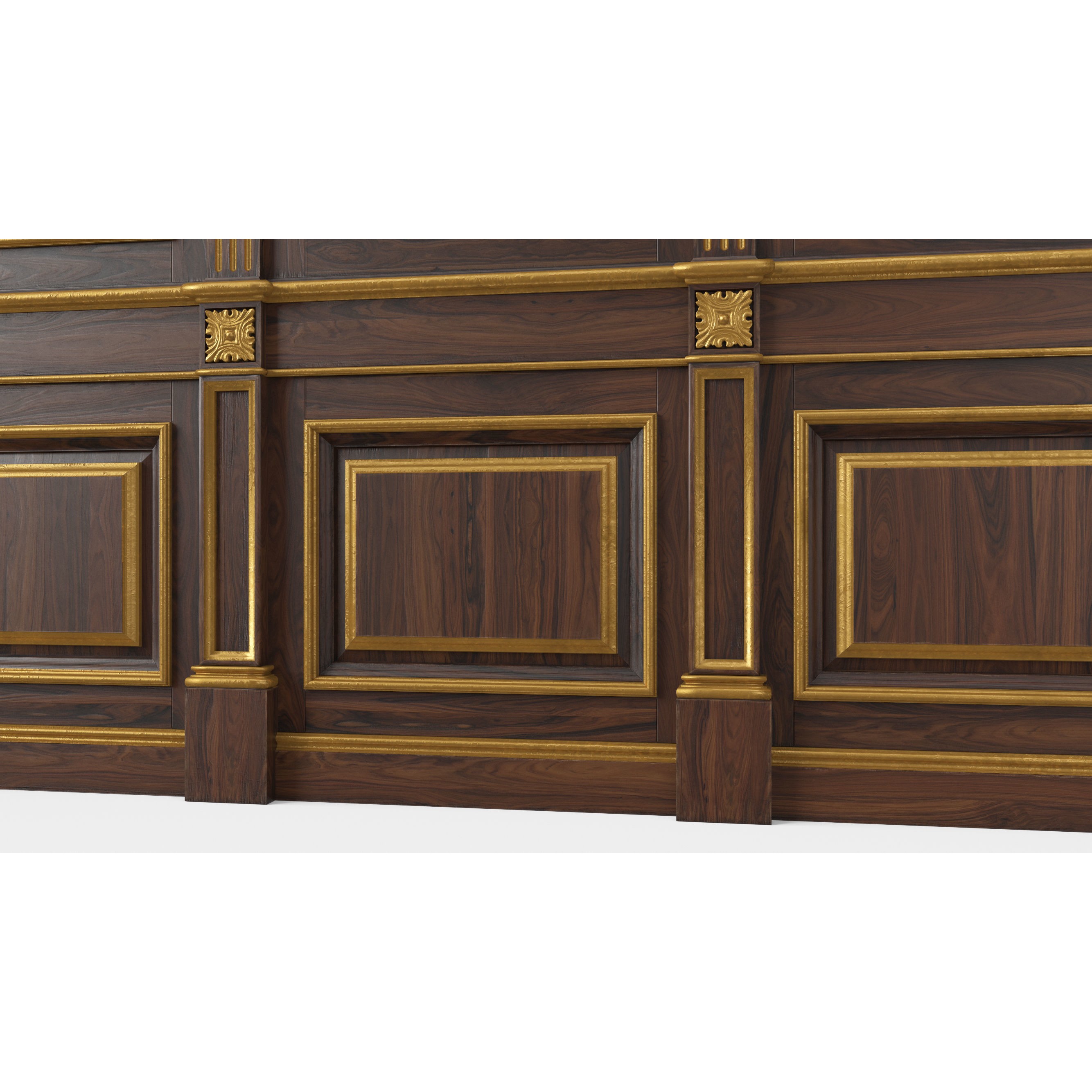 Wooden Panel - PBR Textured 3D Model - View 21